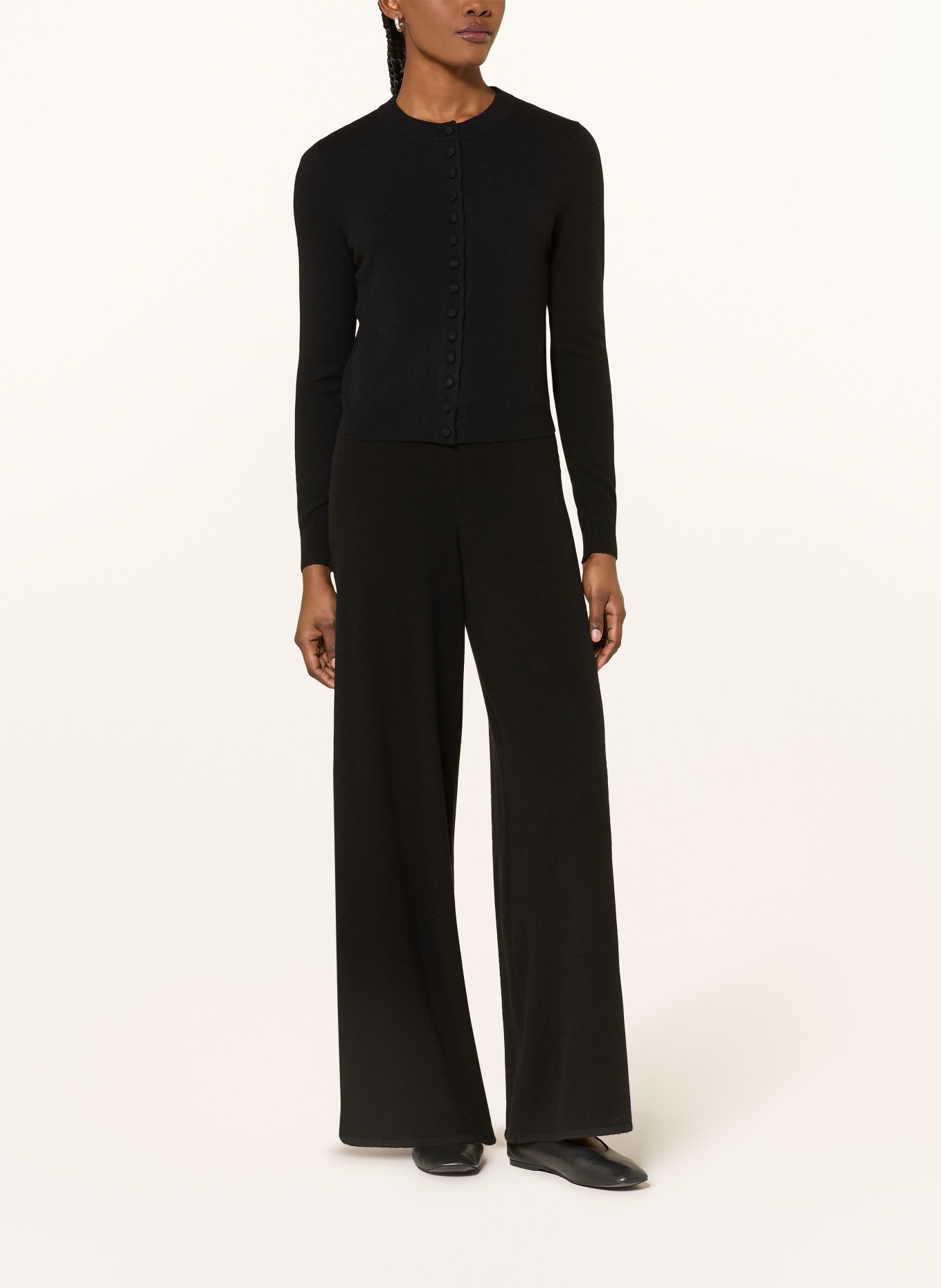 LISA YANG Kašmírový svetr: ČERNÁ