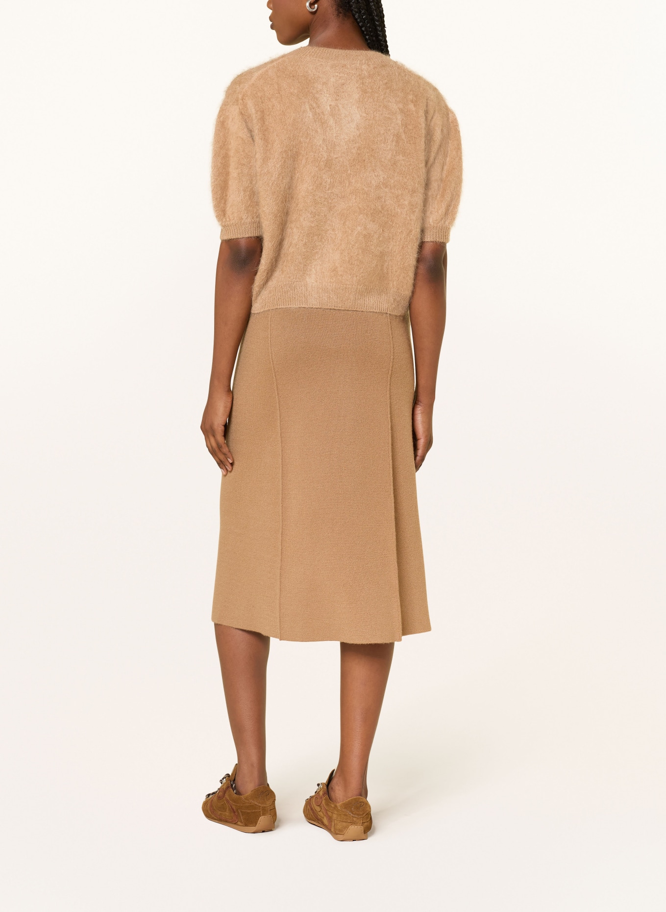 LISA YANG Strickshirt aus Cashmere: CAMEL