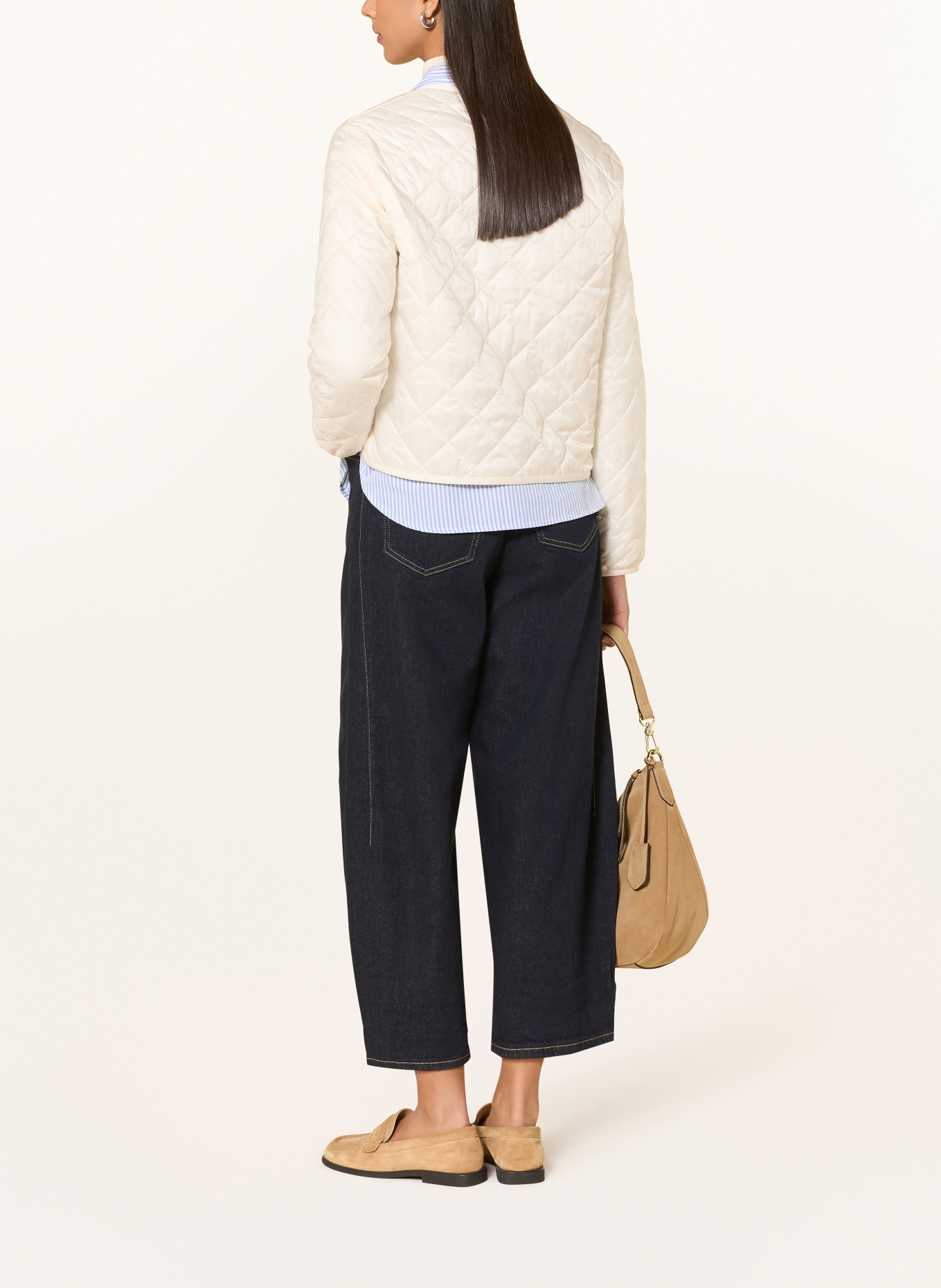 TOMMY HILFIGER Steppjacke aus Satin: ECRU