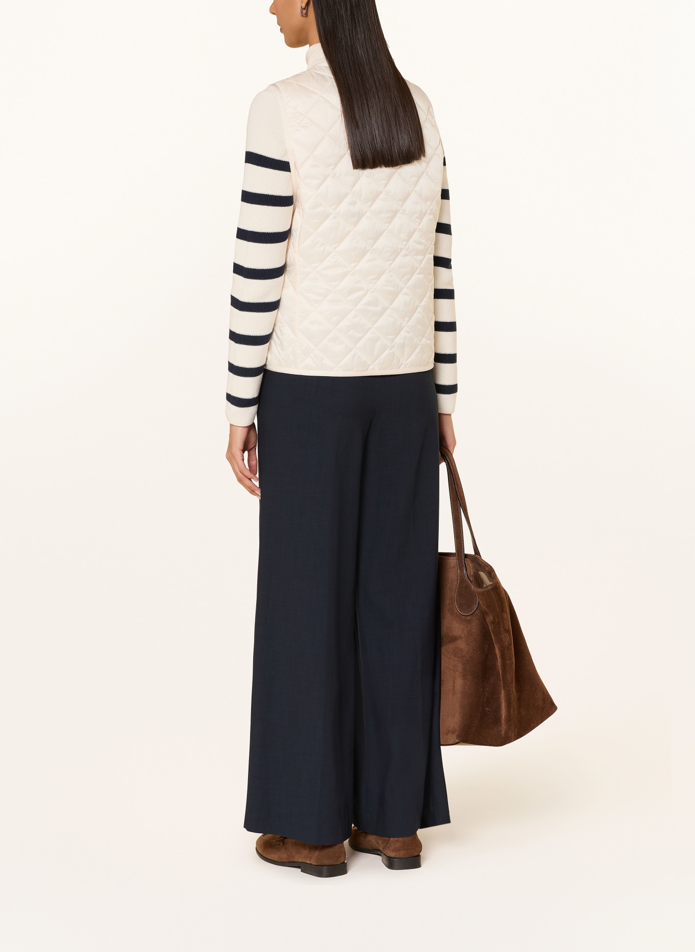 TOMMY HILFIGER Steppweste aus Satin: ECRU