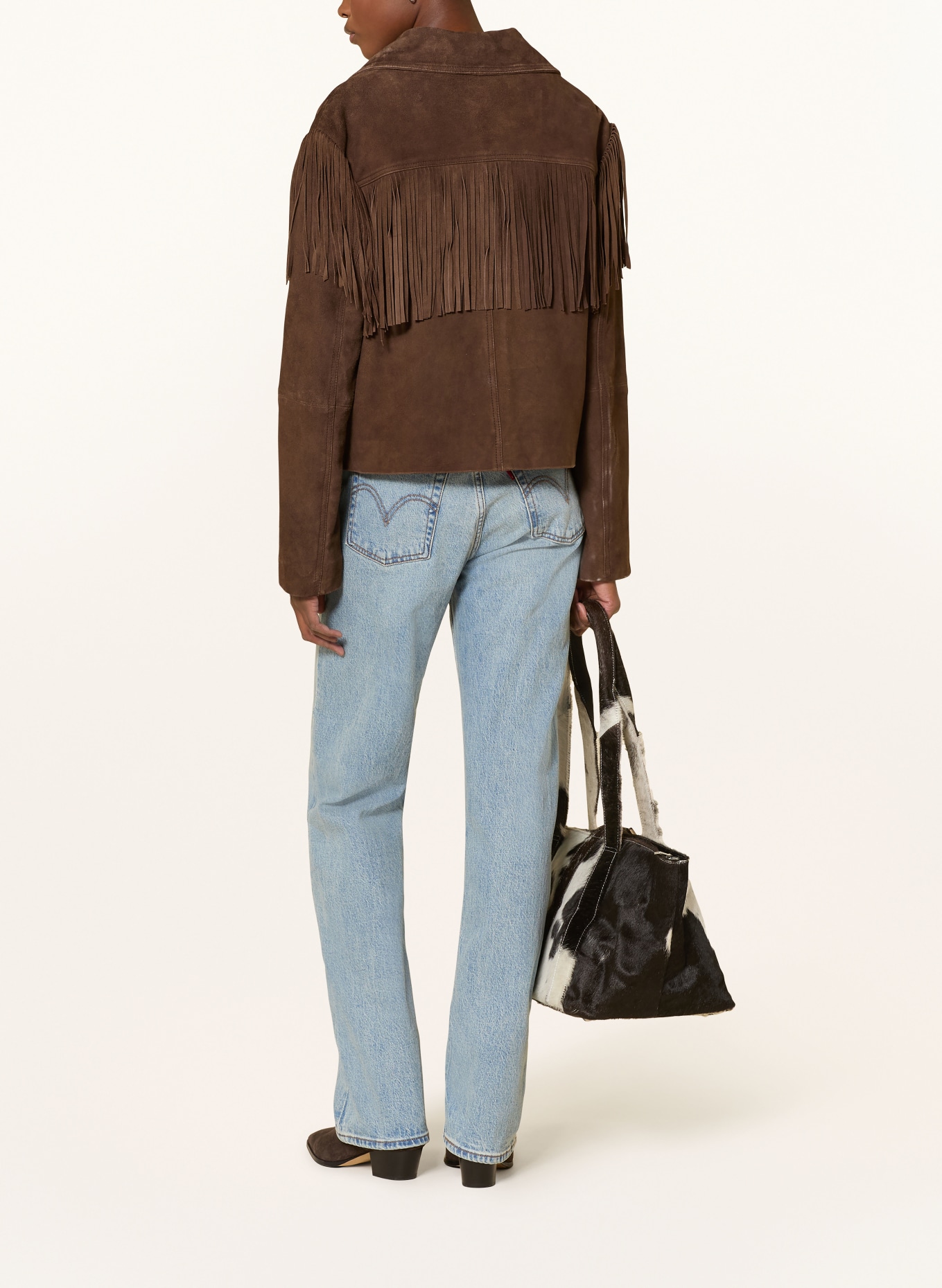 Levi's® Straight Jeans RIBCAGE: 63 Med Indigo - Worn In