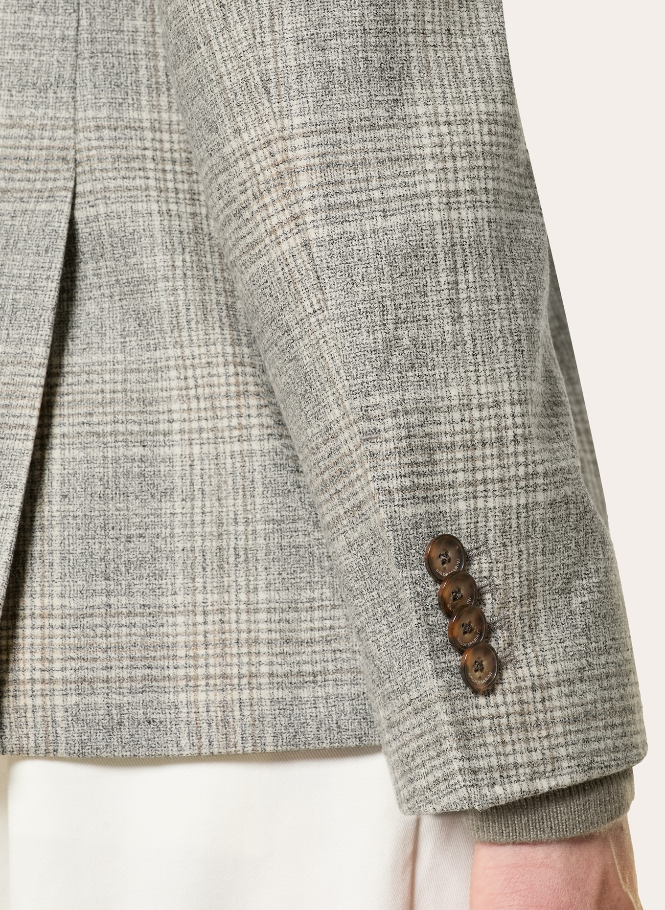 BALDESSARINI Sako Slim Fit: ŠEDÁ / HNĚDÁ / SVĚTLE ŠEDÁ