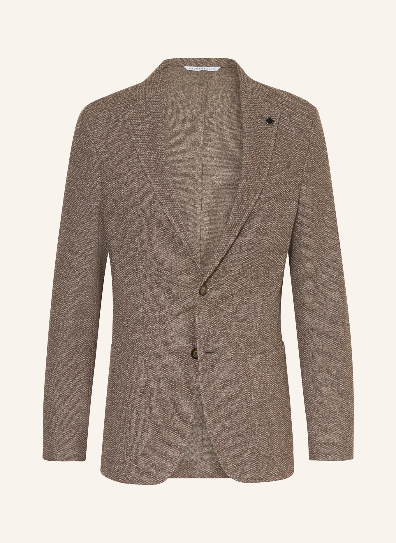 BALDESSARINI Extra slim fit jacket: DARK BROWN / TAUPE