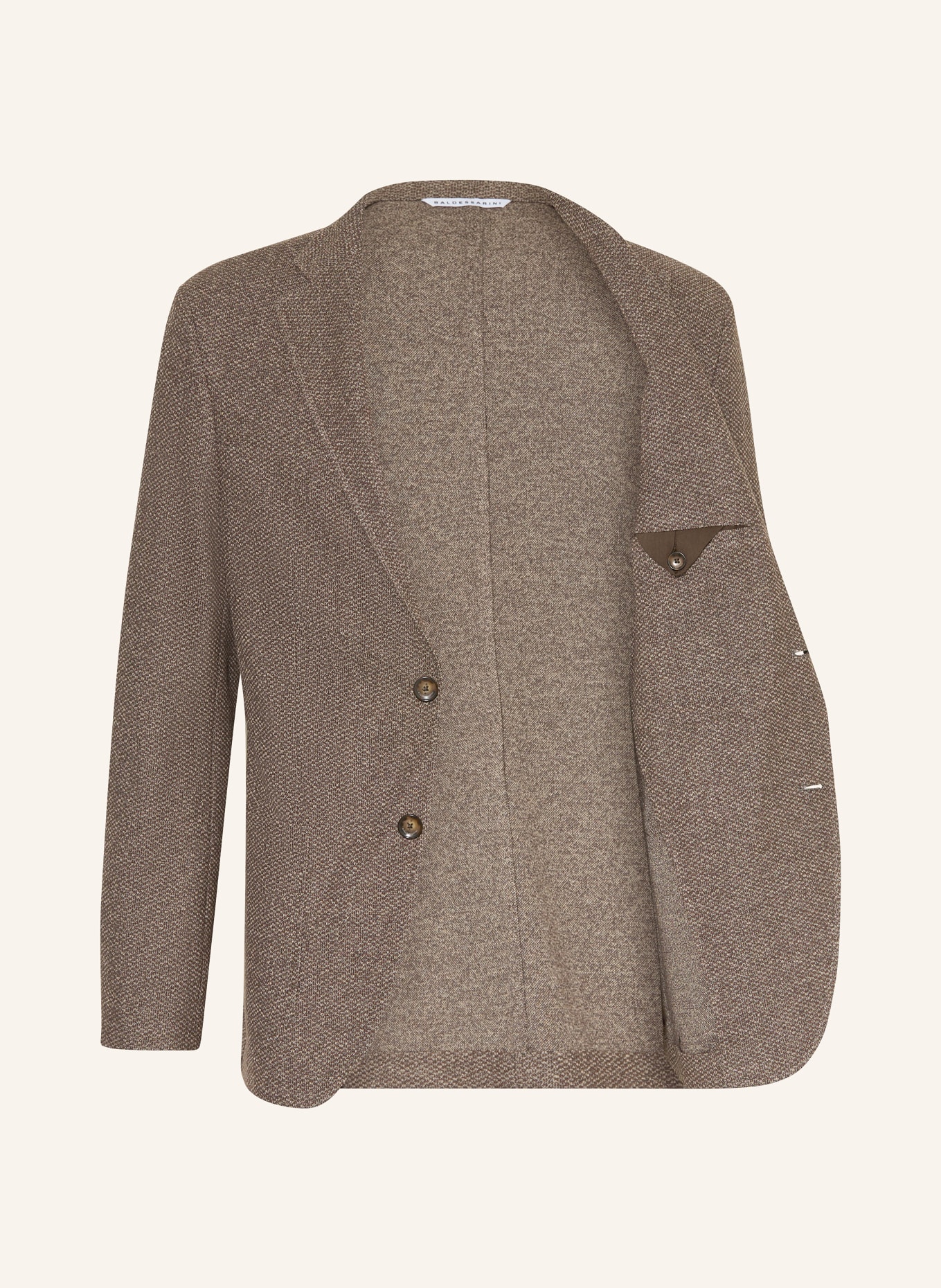 BALDESSARINI Extra slim fit jacket: DARK BROWN / TAUPE