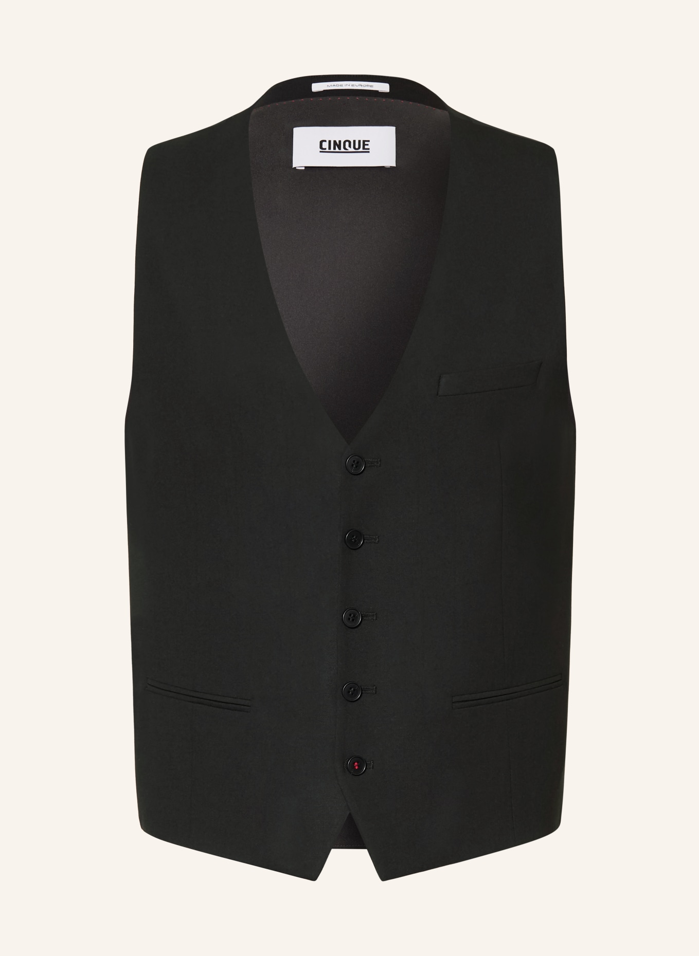 CINQUE CITOTTI Extra Slim Fit Suit Vest: 99 SCHWARZ