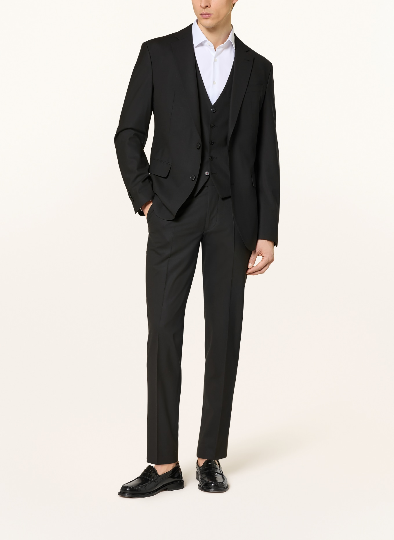 CINQUE CITOTTI Extra Slim Fit Suit Vest: 99 SCHWARZ