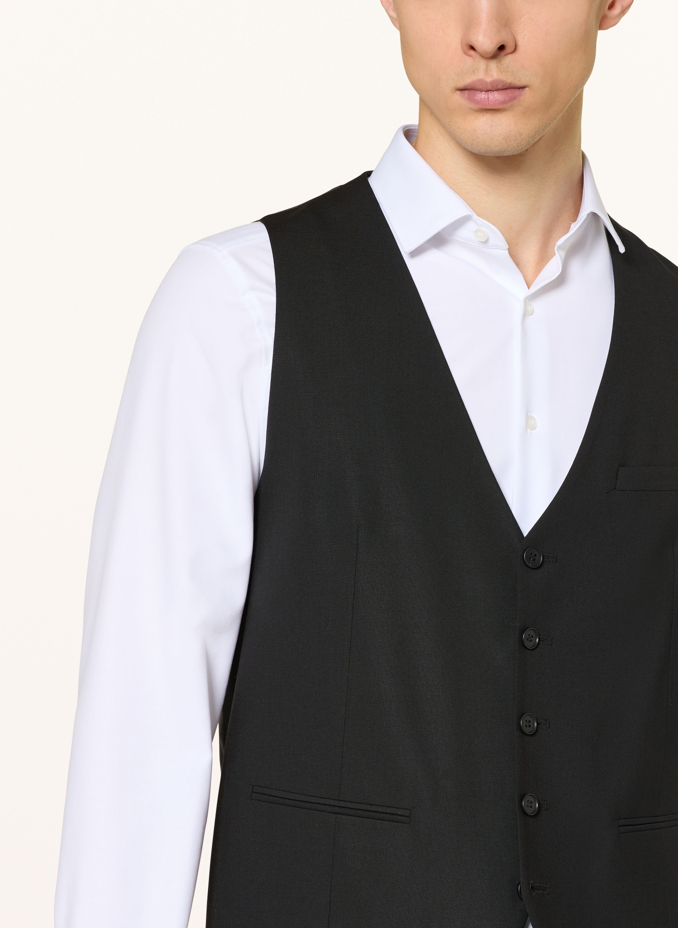 CINQUE CITOTTI Extra Slim Fit Suit Vest: 99 SCHWARZ