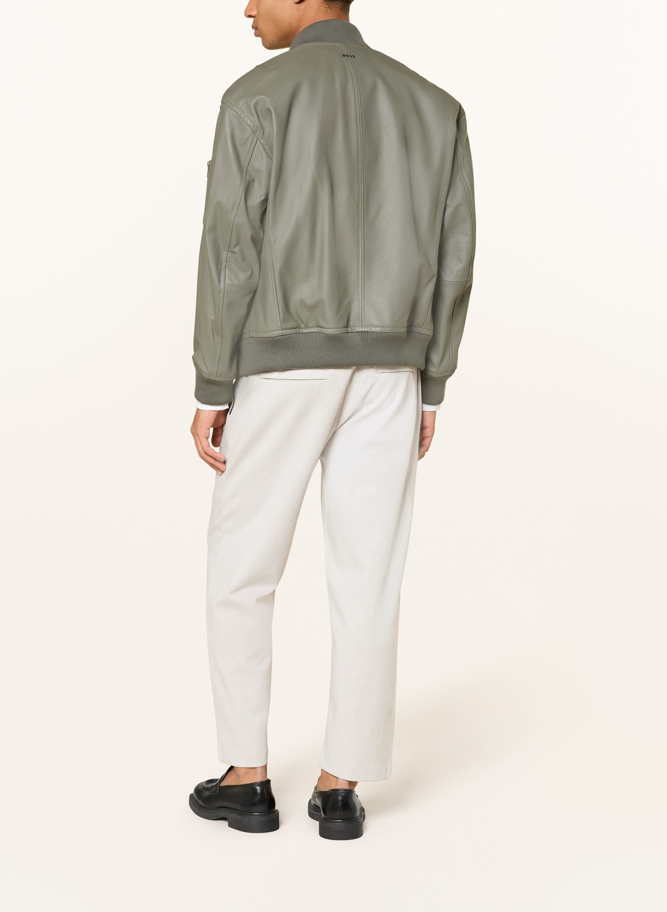 BOSS SE TWIST jersey pants in jogging style, regular fit: LIGHT GRAY