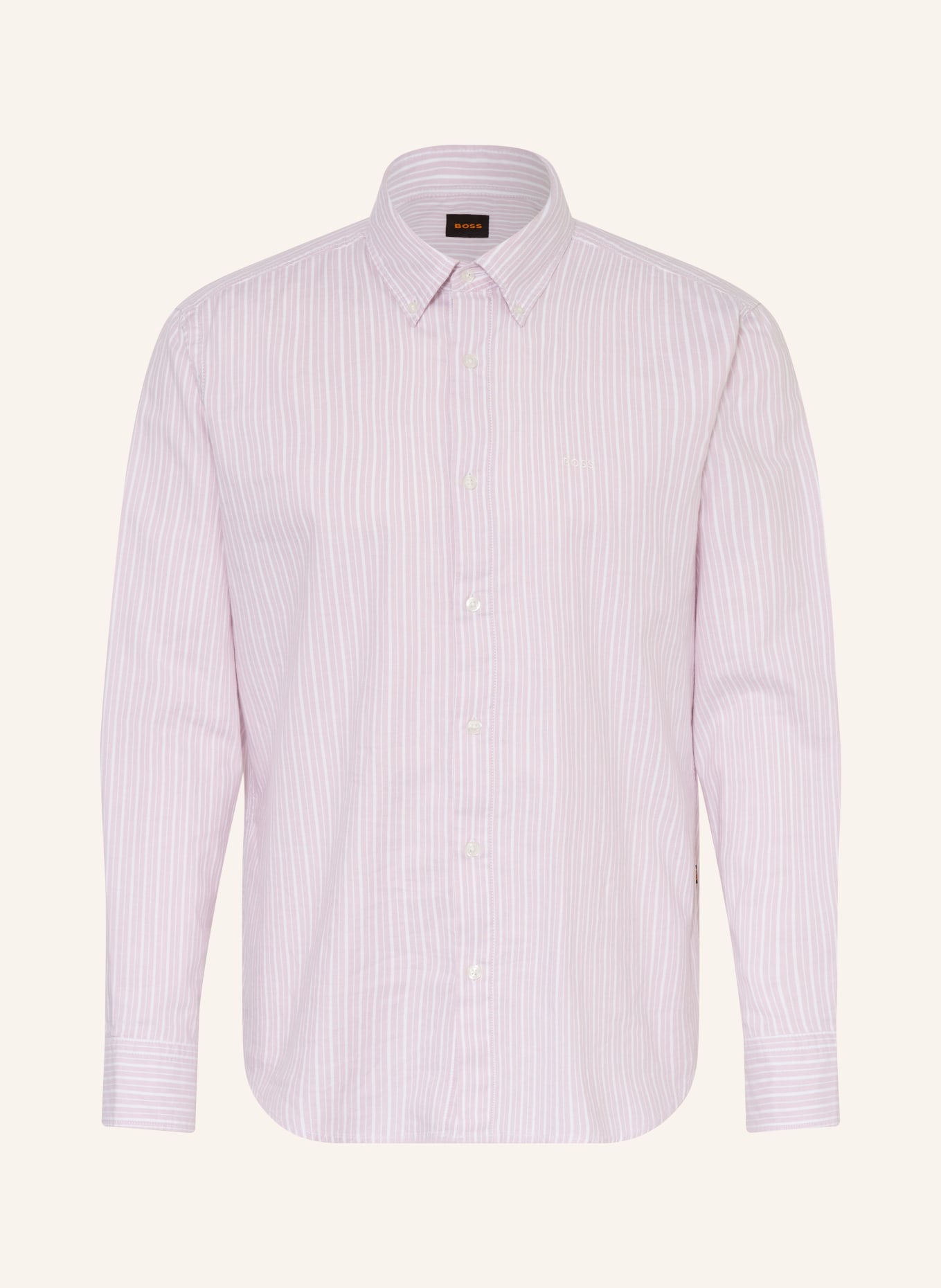 BOSS Hemd RICOPLUS Slim Fit: HELLLILA / WEISS