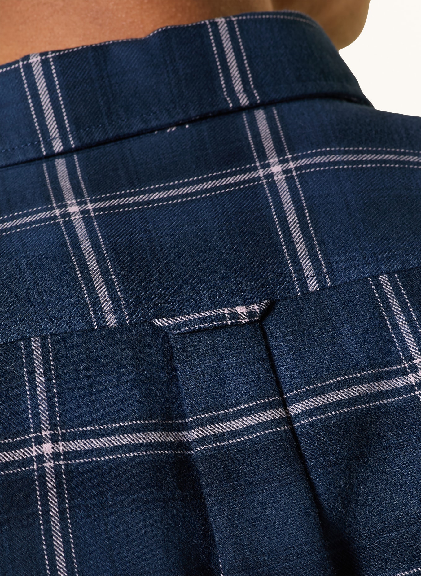 BOSS Flanellhemd RICKERT Regular Fit: DUNKELBLAU / ROSA