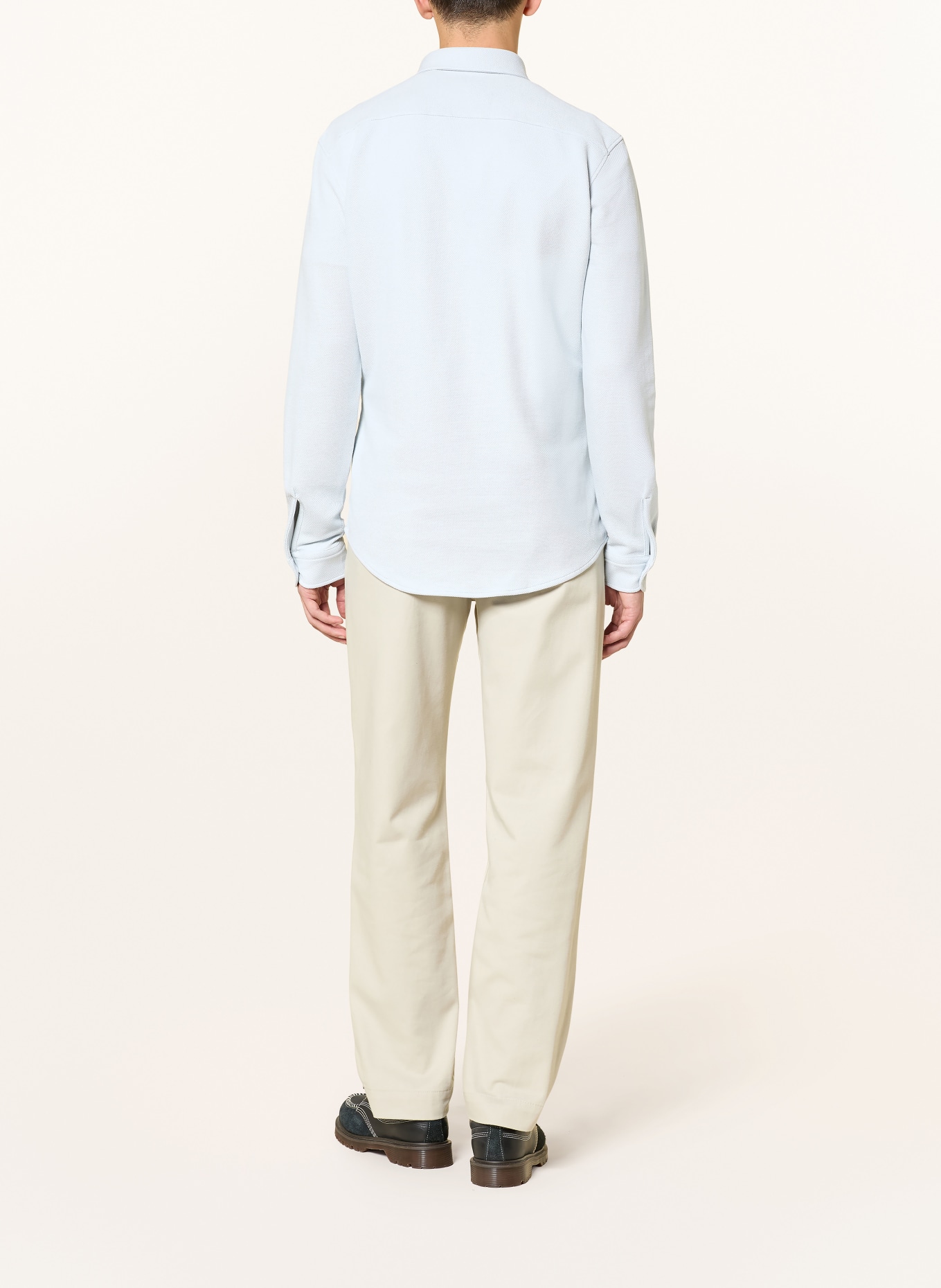 BOSS Jerseyhemd MYJERSEY Slim Fit: BLAUGRAU