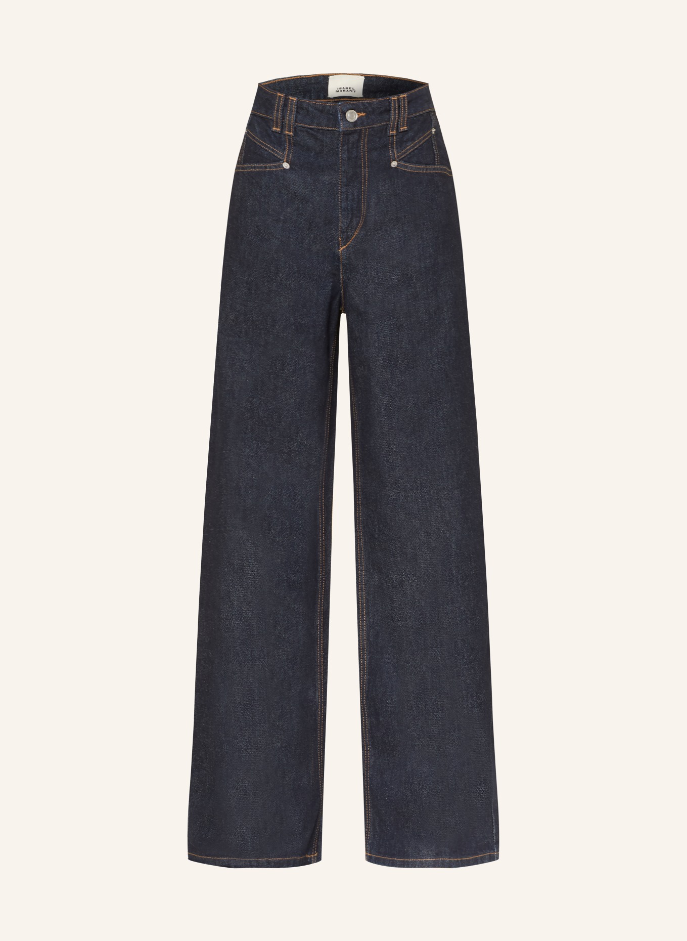 MARANT ÉTOILE Dżinsy z szerokimi nogawkami LEMONY: 30DM dark midnight