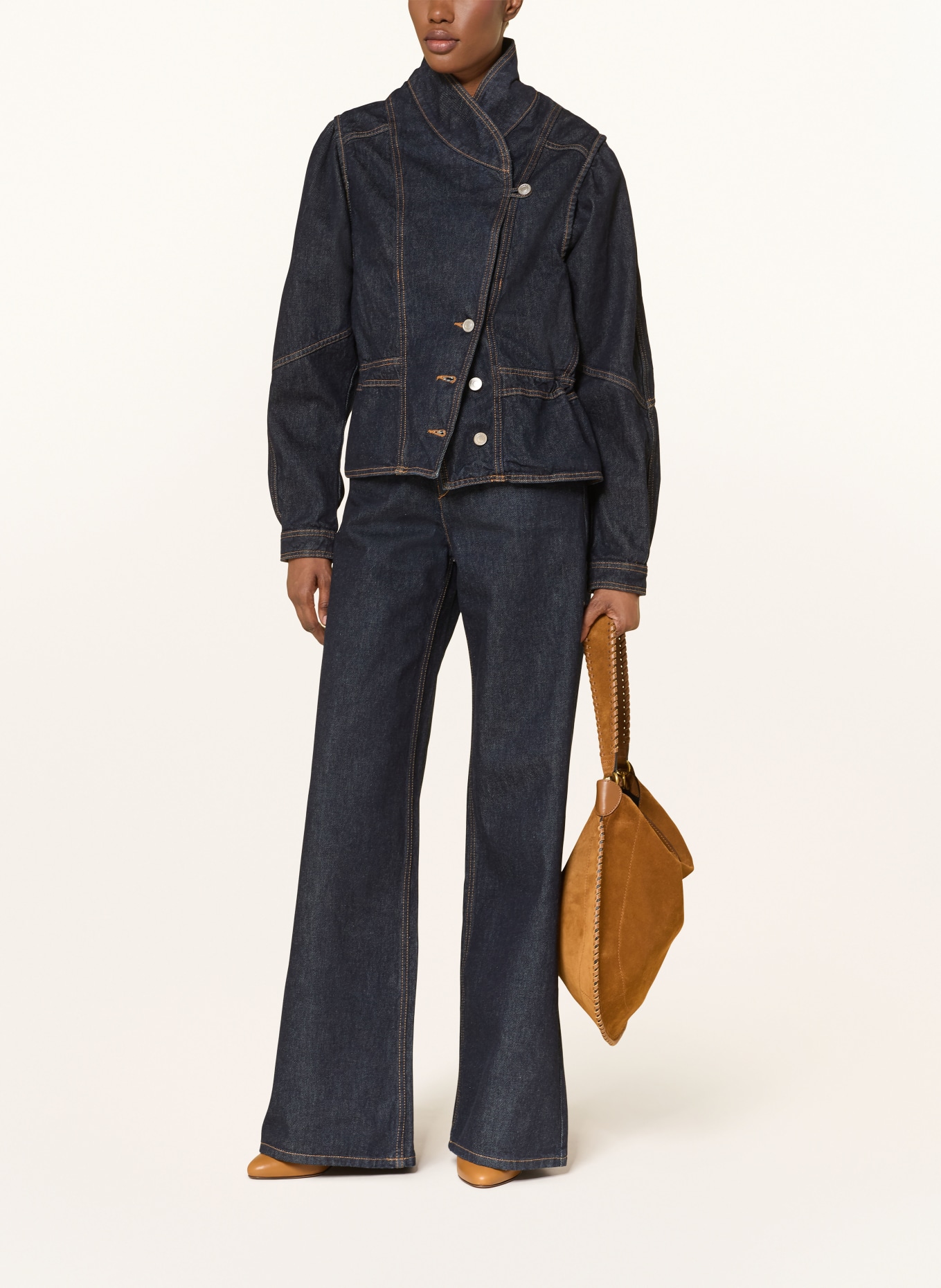 MARANT ÉTOILE Kurtka dżinsowa DOLIE: GRANATOWY