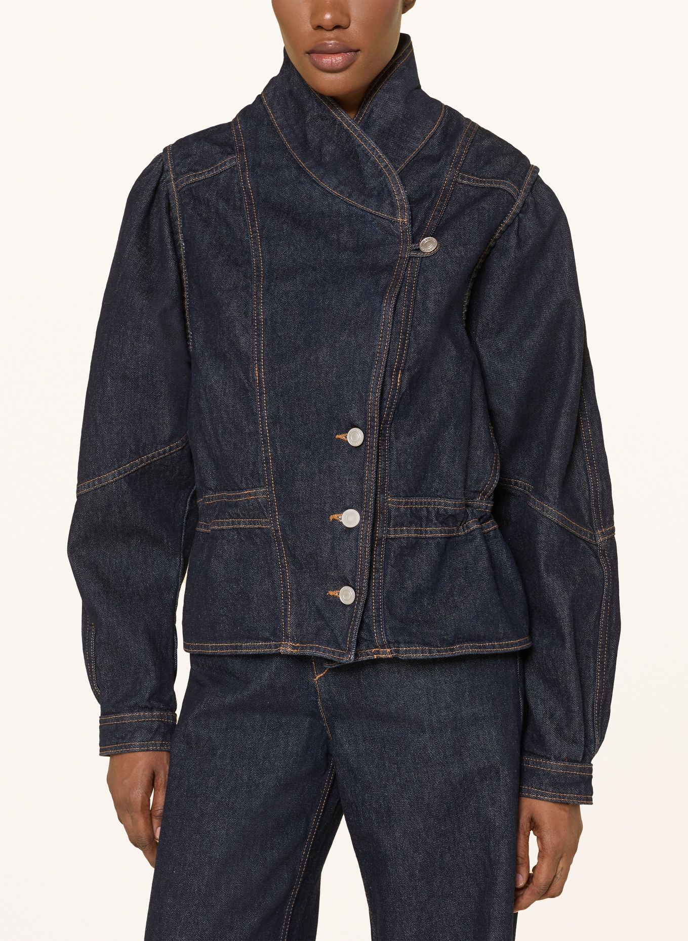 MARANT ÉTOILE Kurtka dżinsowa DOLIE: GRANATOWY