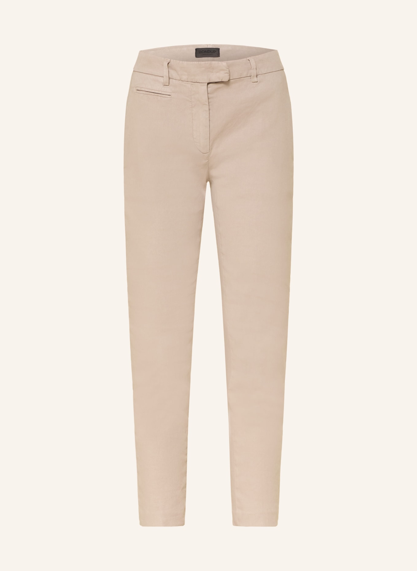 Dondup 7/8 PERFECT pants with linen: BEIGE