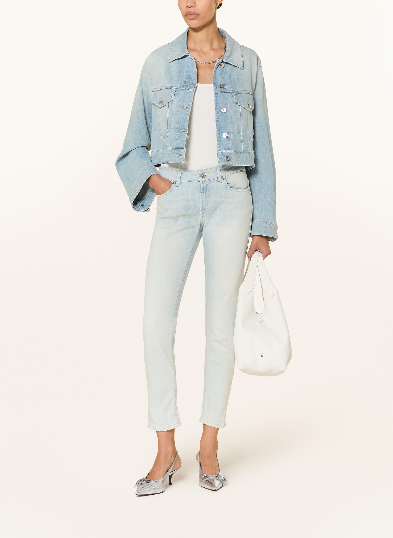 Dondup Úzké džíny MONROE: 800 HELLBLAU