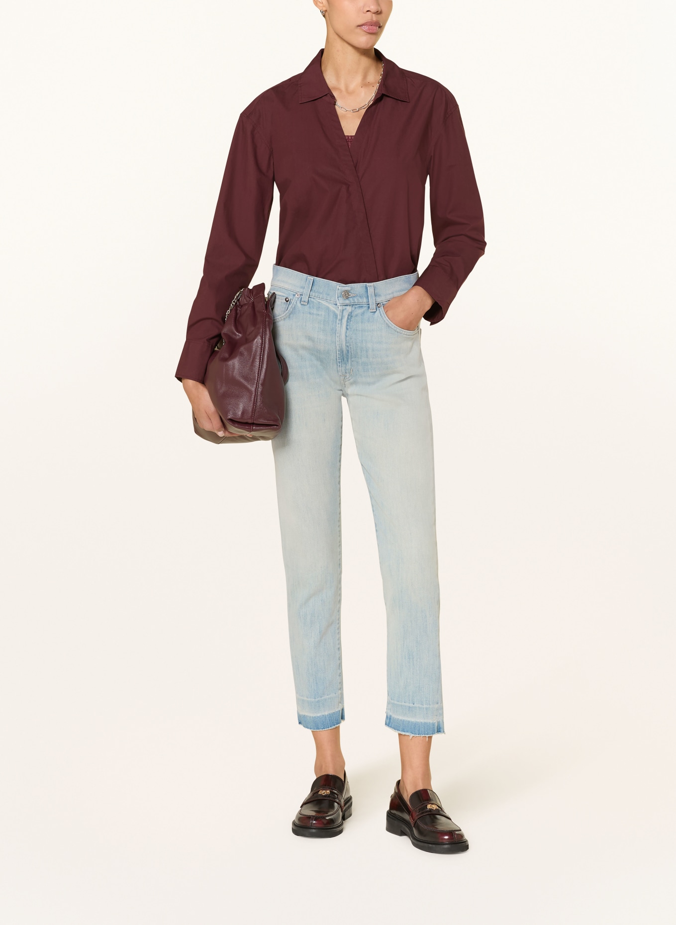 Dondup Cropped jeans DAILA: 800 HELLBLAU