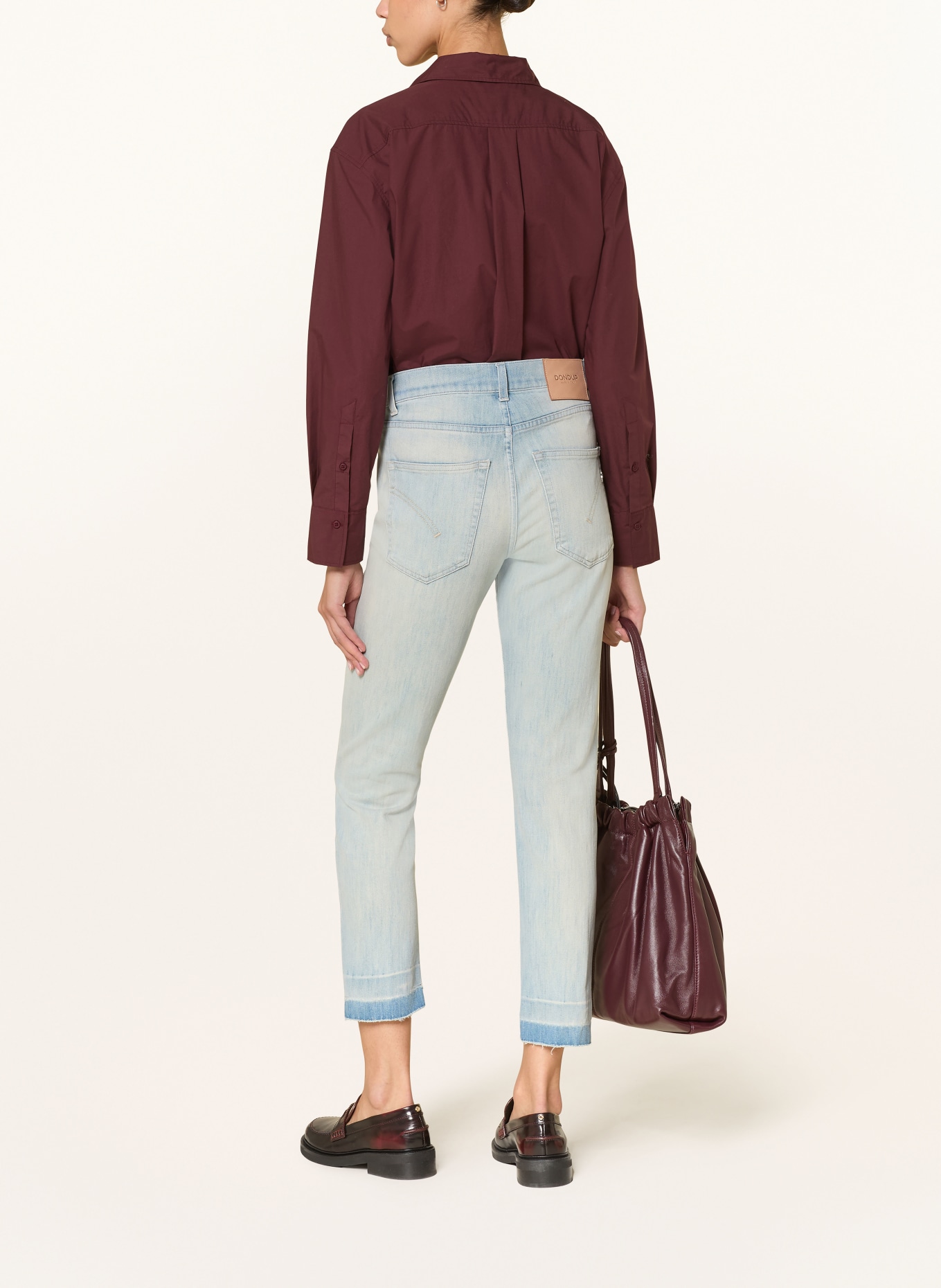 Dondup Cropped jeans DAILA: 800 HELLBLAU