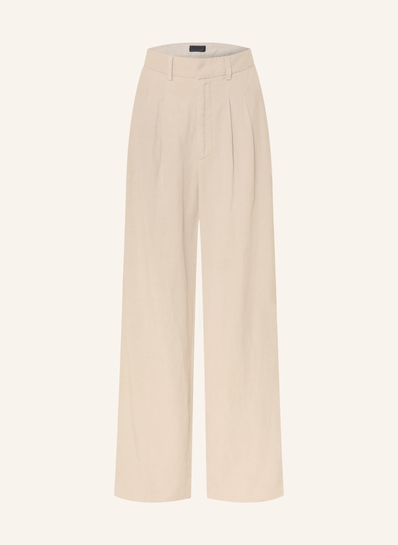 Dondup Spodnie z szerokimi nogawkami ELOUISE: BEŻOWY