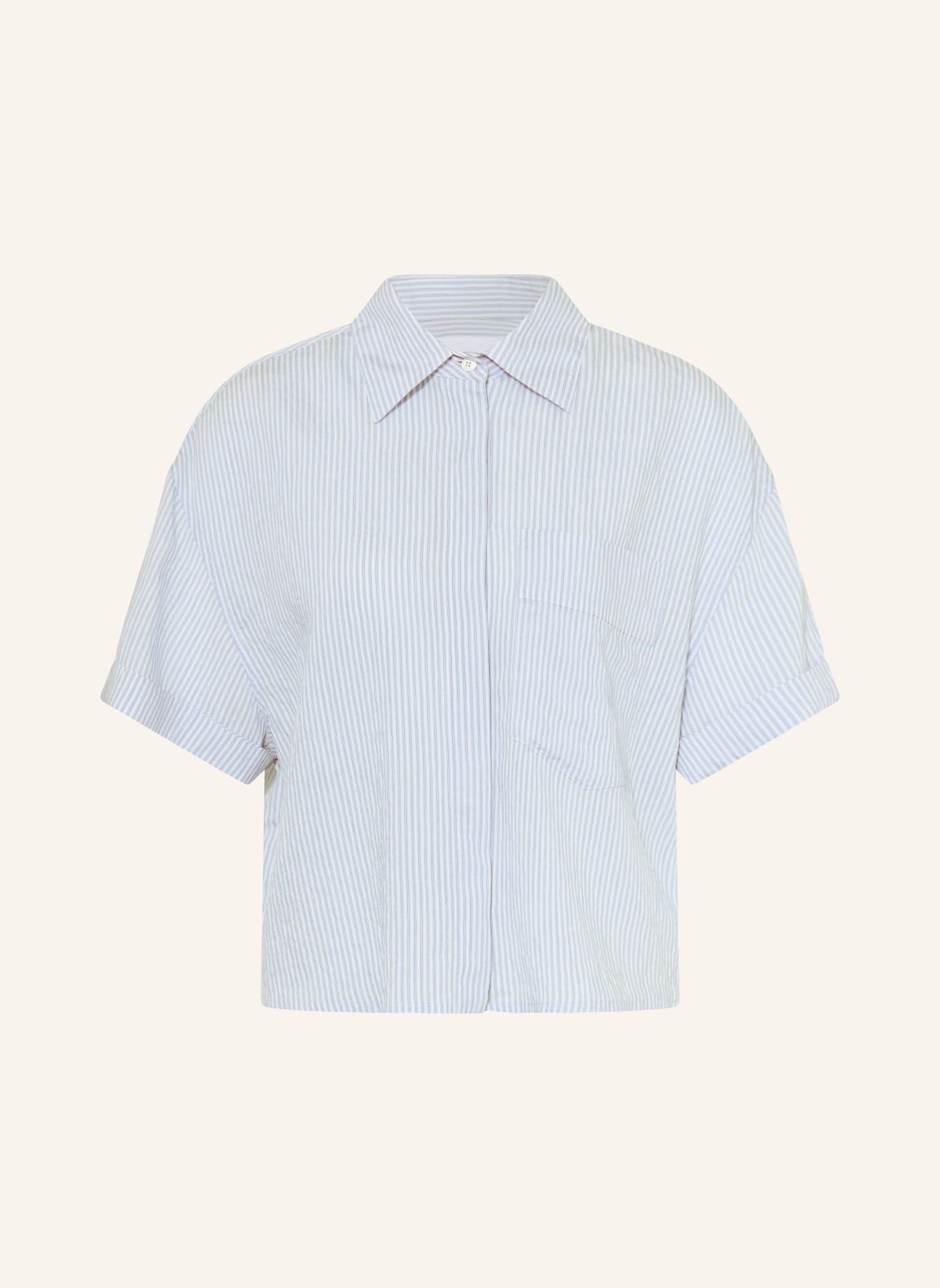 Dondup košile: TMAVĚ MODRÁ / BÍLÁ