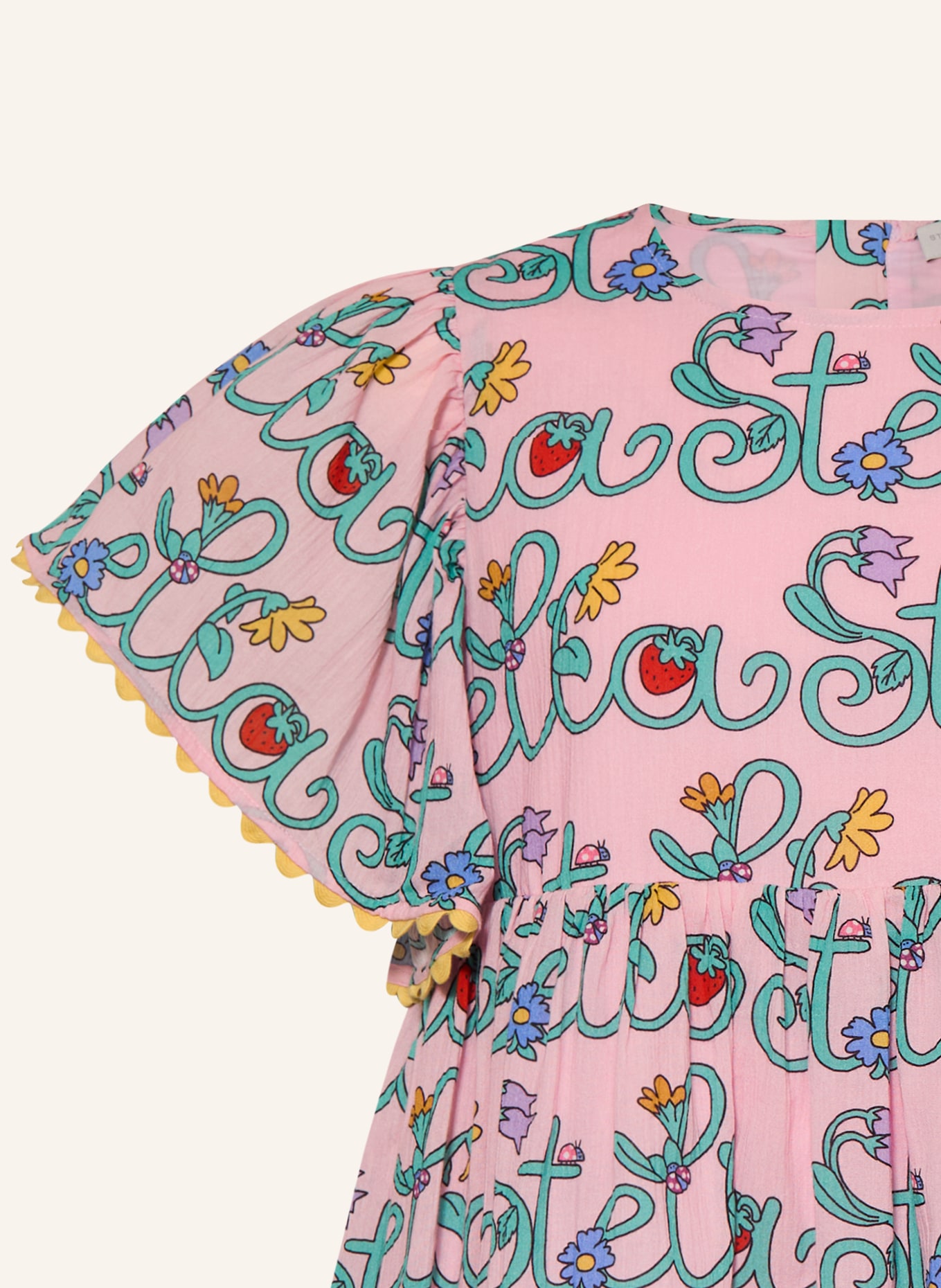 STELLA McCARTNEY KIDS dress: PINK / TURQUOISE