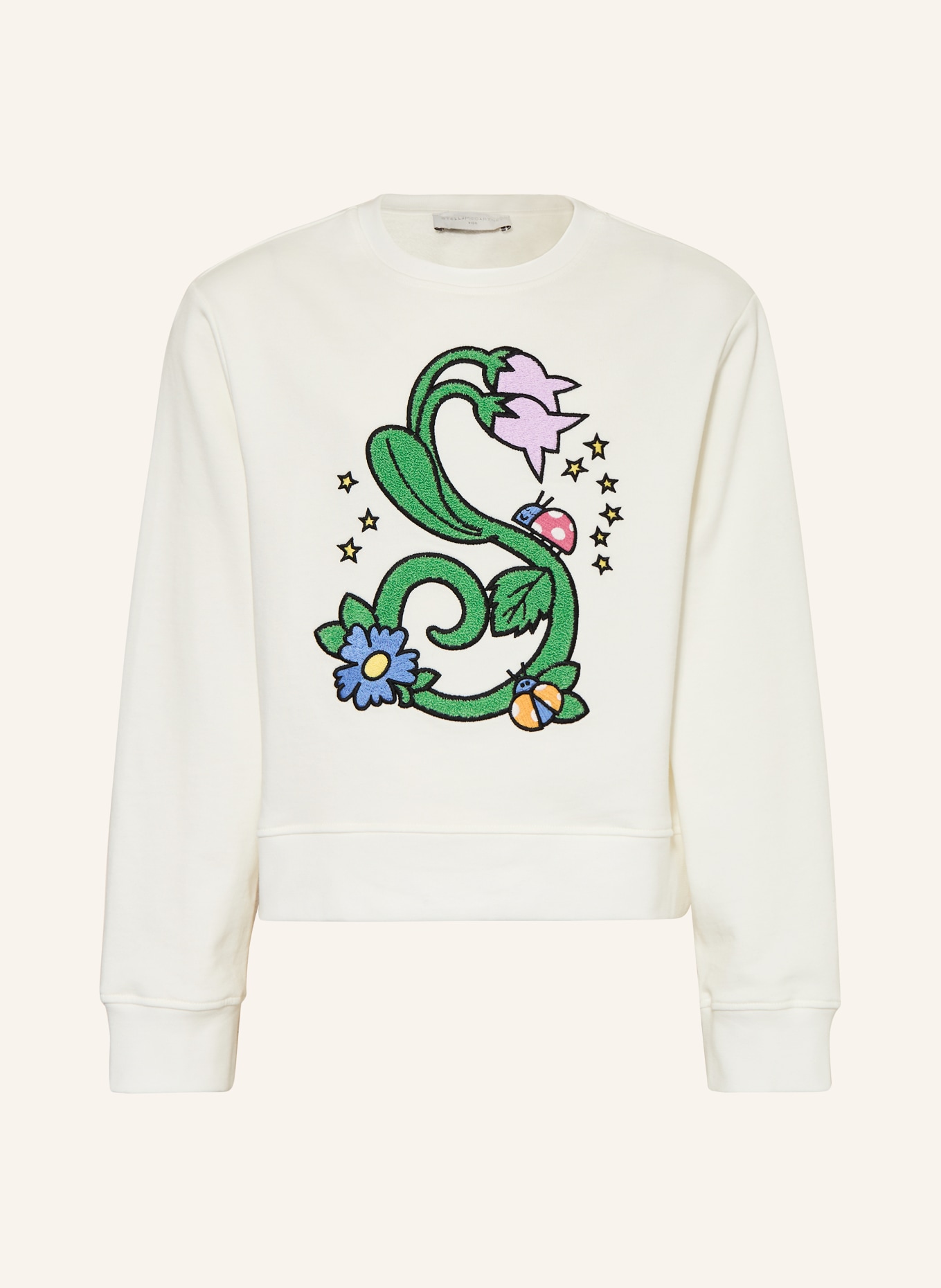 STELLA McCARTNEY KIDS sweatshirt: WHITE / GREEN