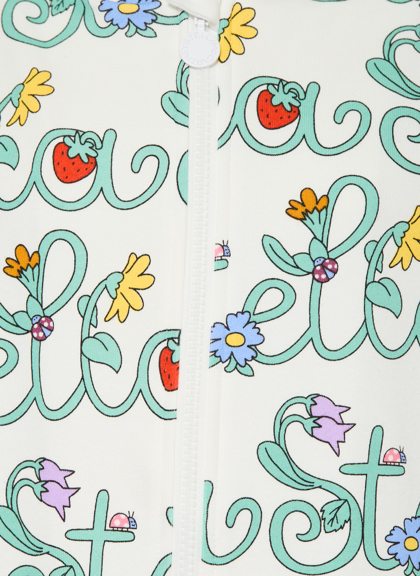 STELLA McCARTNEY KIDS Sweatjacke: WEISS / HELLGRÜN / BLAU