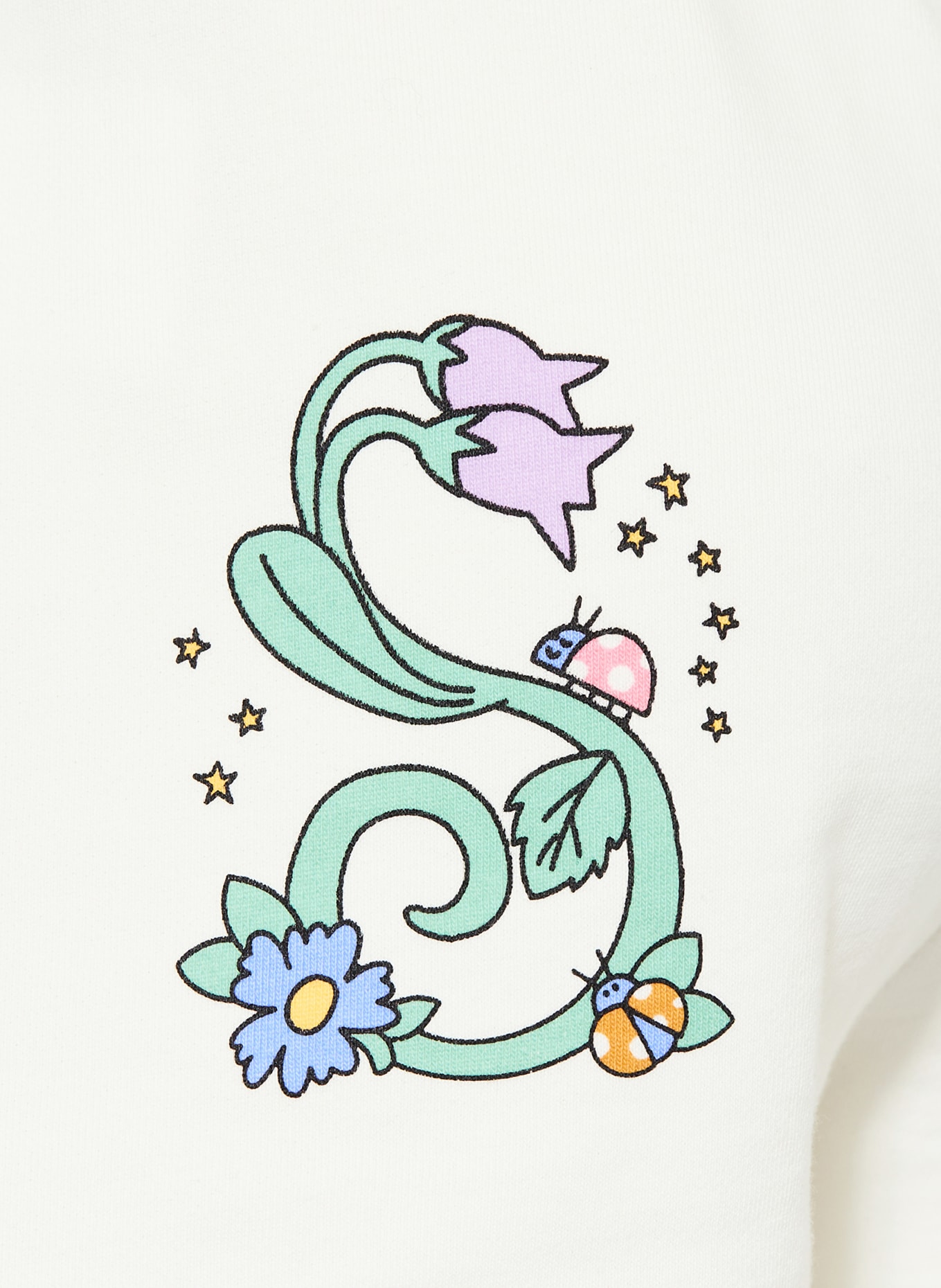 STELLA McCARTNEY KIDS Sweatshorts: WEISS / HELLGRÜN