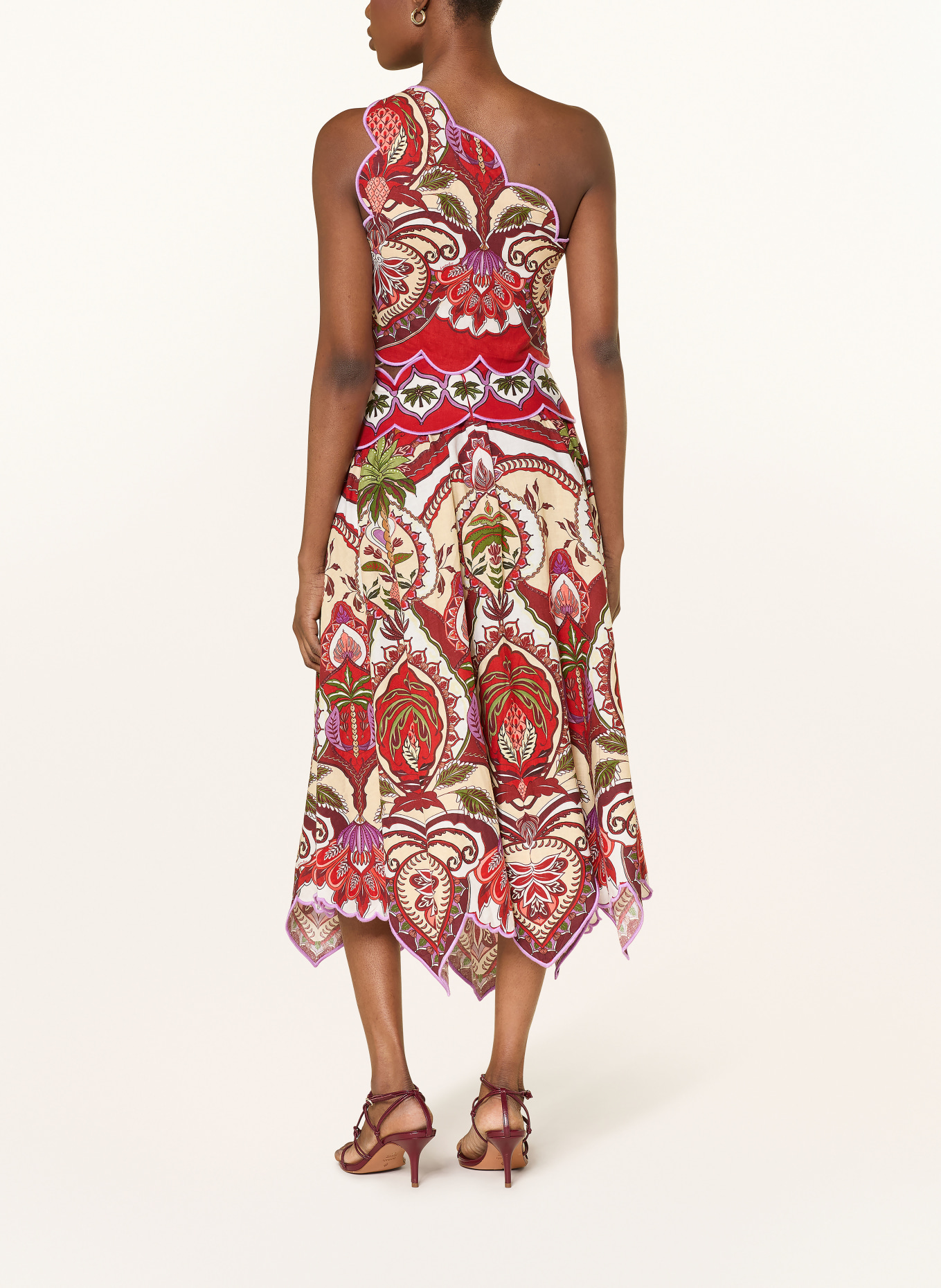 FARM RIO Spódnica ODARA z paskiem: CZERWONY / BEŻOWY / ZIELONY