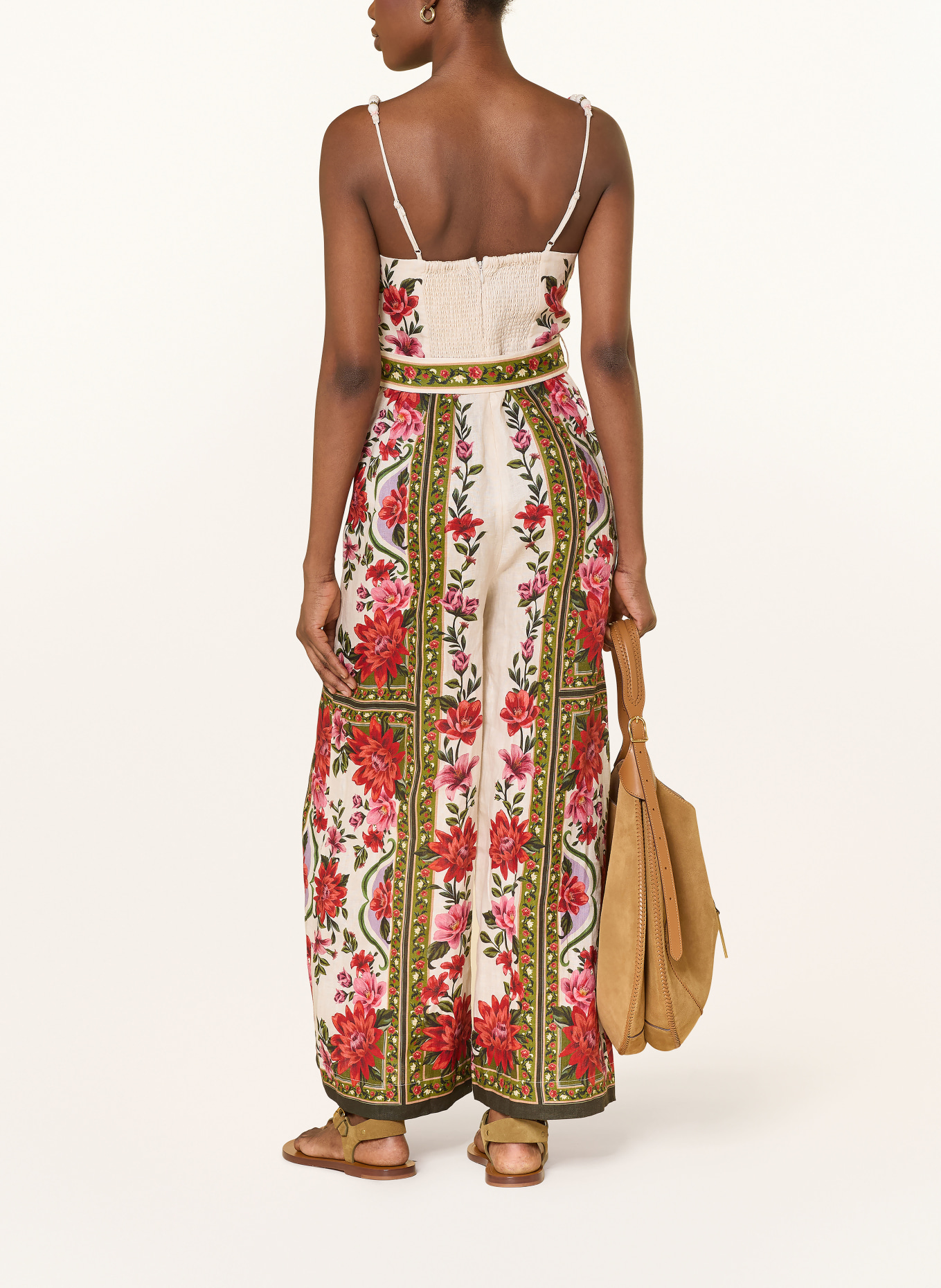 FARM RIO Jumpsuit WONDER RIO: CREME / ROT / OLIV