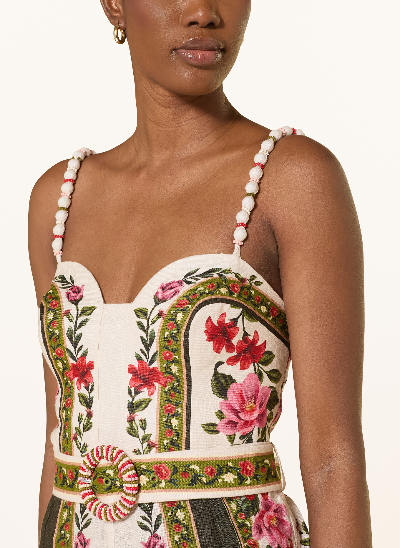 FARM RIO Jumpsuit WONDER RIO: CREME / ROT / OLIV