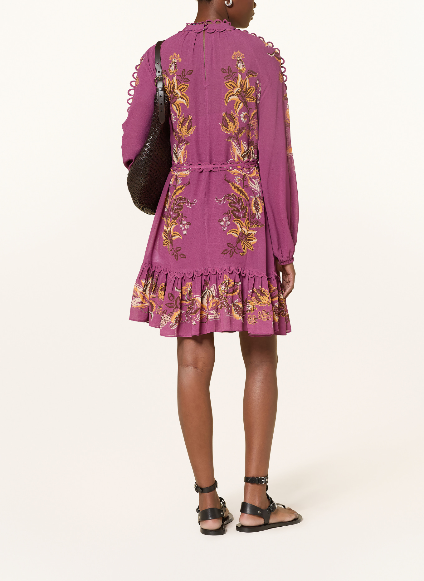 FARM RIO Sukienka DELICATE CHINTZ: LILA / CIEMNOŻÓŁTY