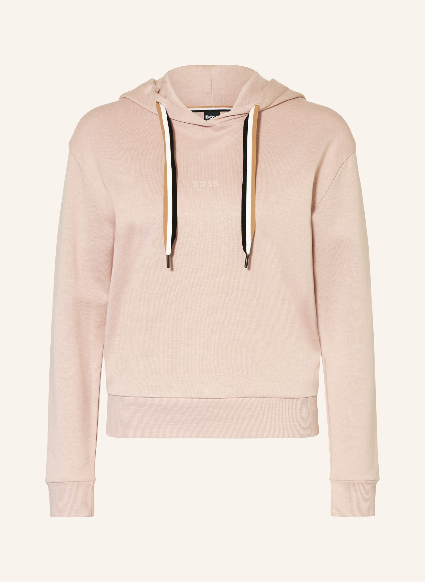 BOSS Sweat à capuche lounge STRIPE: BEIGE