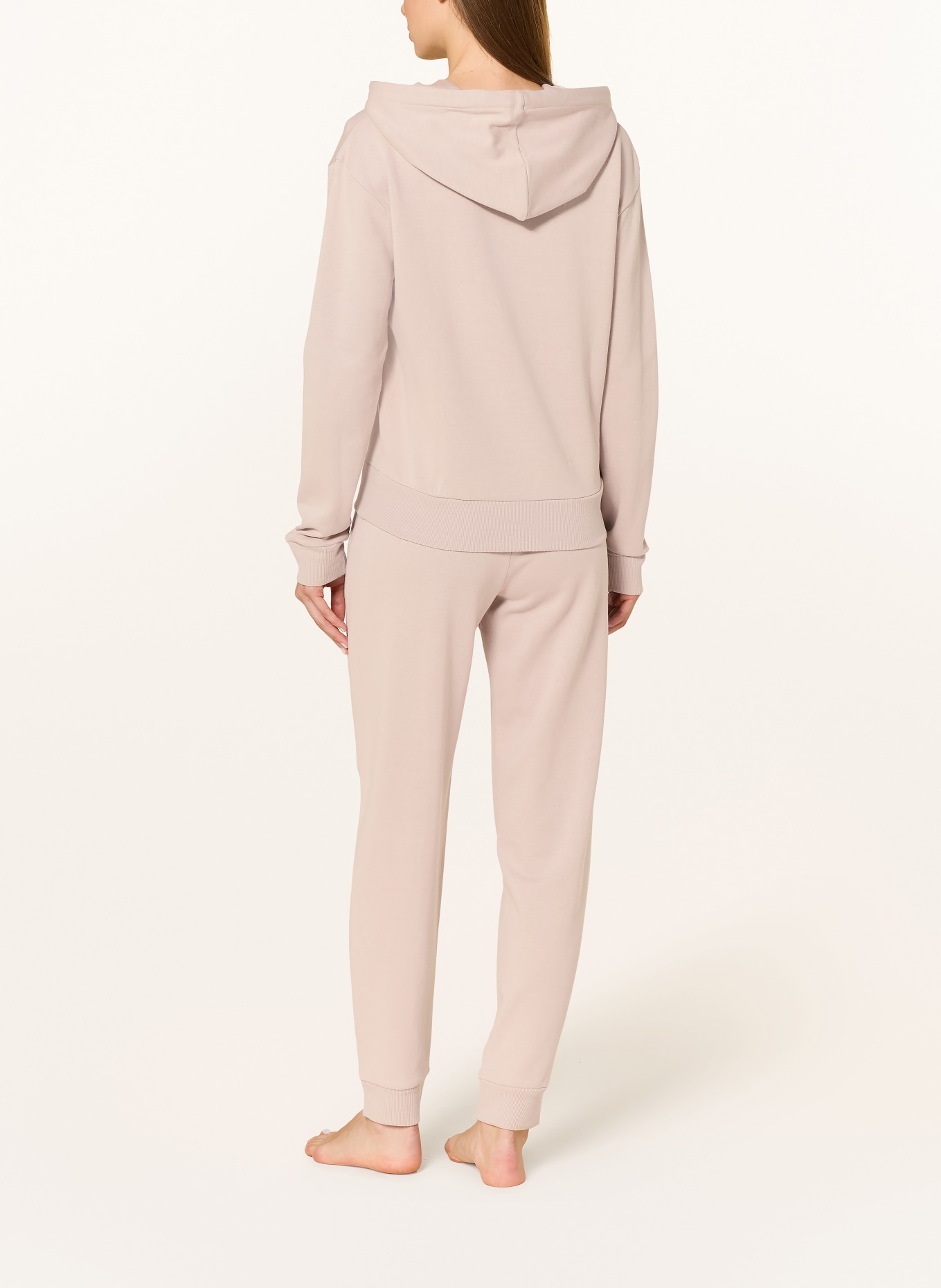 BOSS Sweat à capuche lounge STRIPE: BEIGE