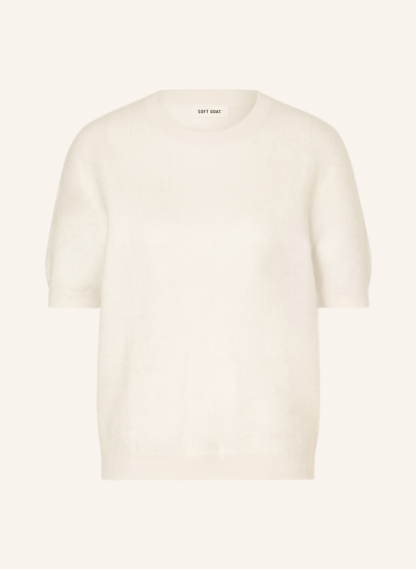 SOFT GOAT Strickshirt aus Cashmere: WEISS