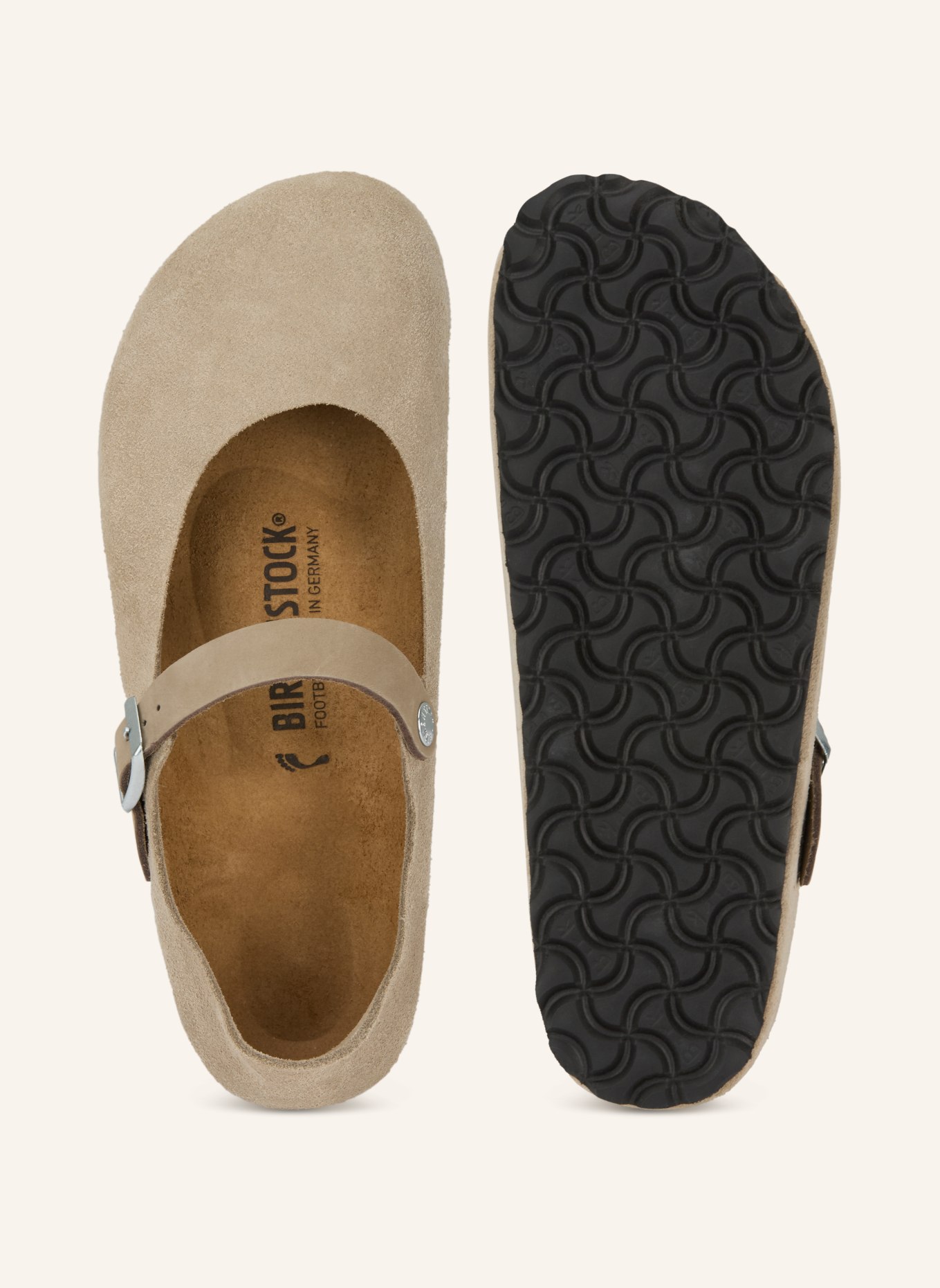 BIRKENSTOCK Mary-Jane-Ballerinas MANTOVA: TAUPE