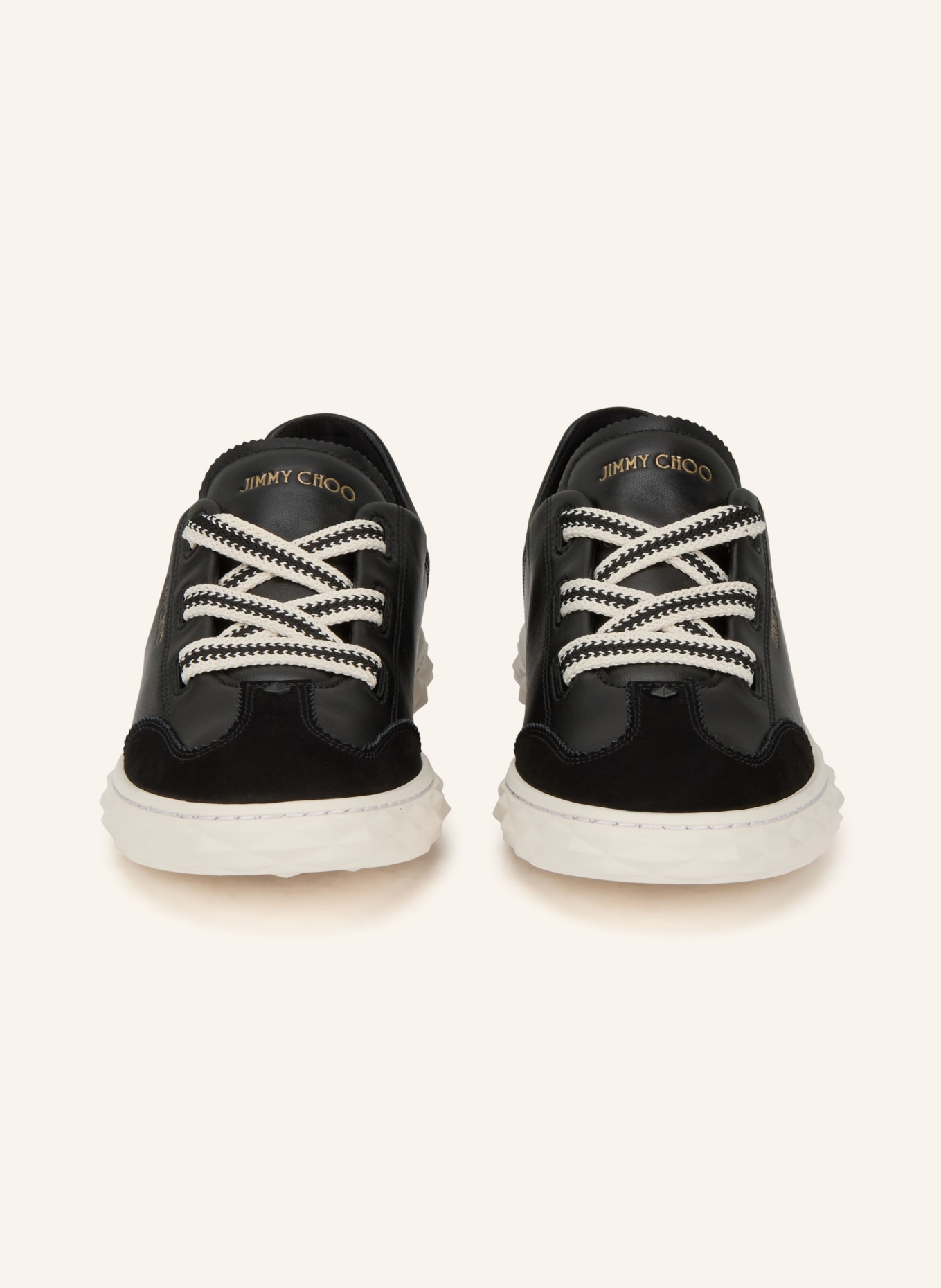 JIMMY CHOO Sneaker DIAMOND: SCHWARZ