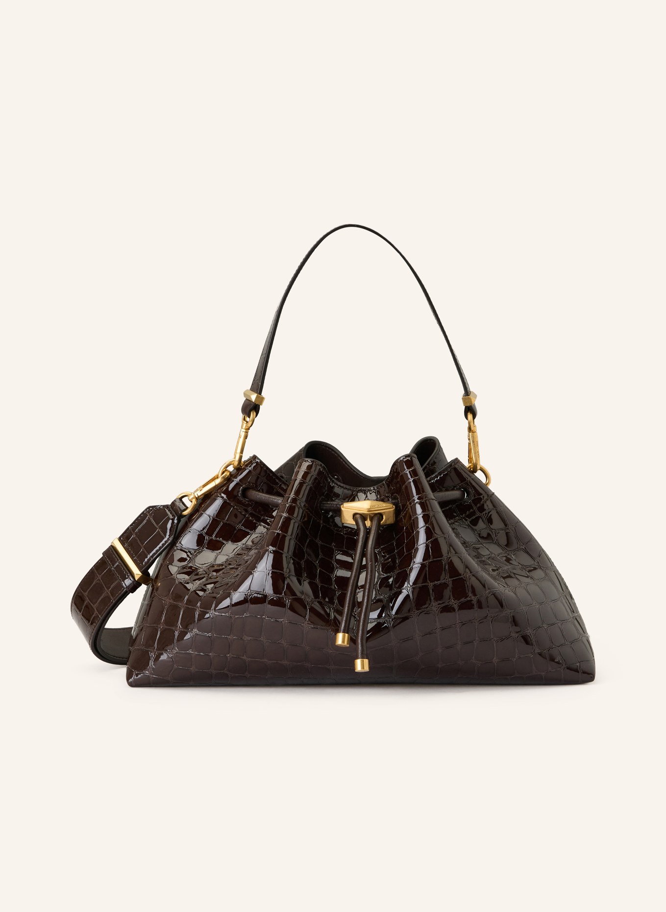 JIMMY CHOO Handtasche BON BON: DUNKELBRAUN
