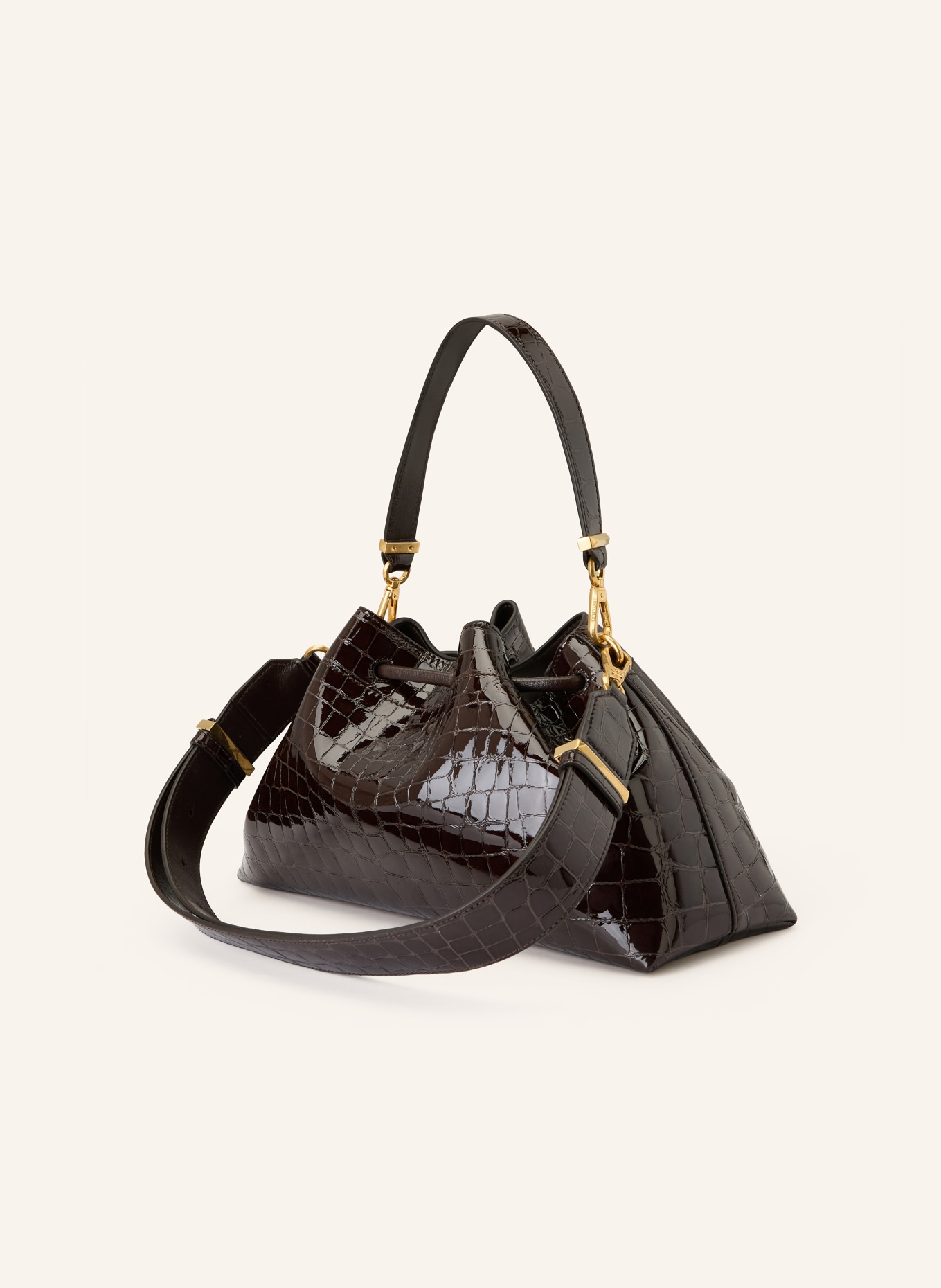 JIMMY CHOO Handtasche BON BON: DUNKELBRAUN