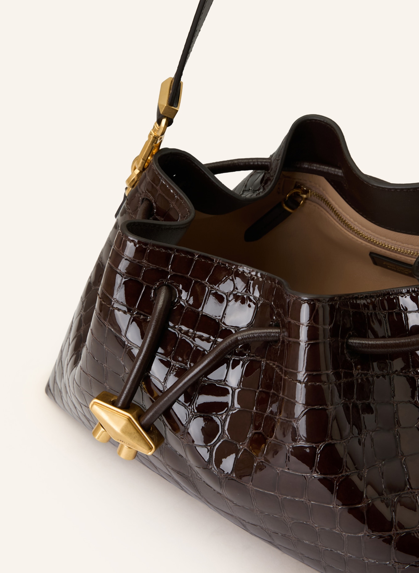 JIMMY CHOO Handtasche BON BON: DUNKELBRAUN