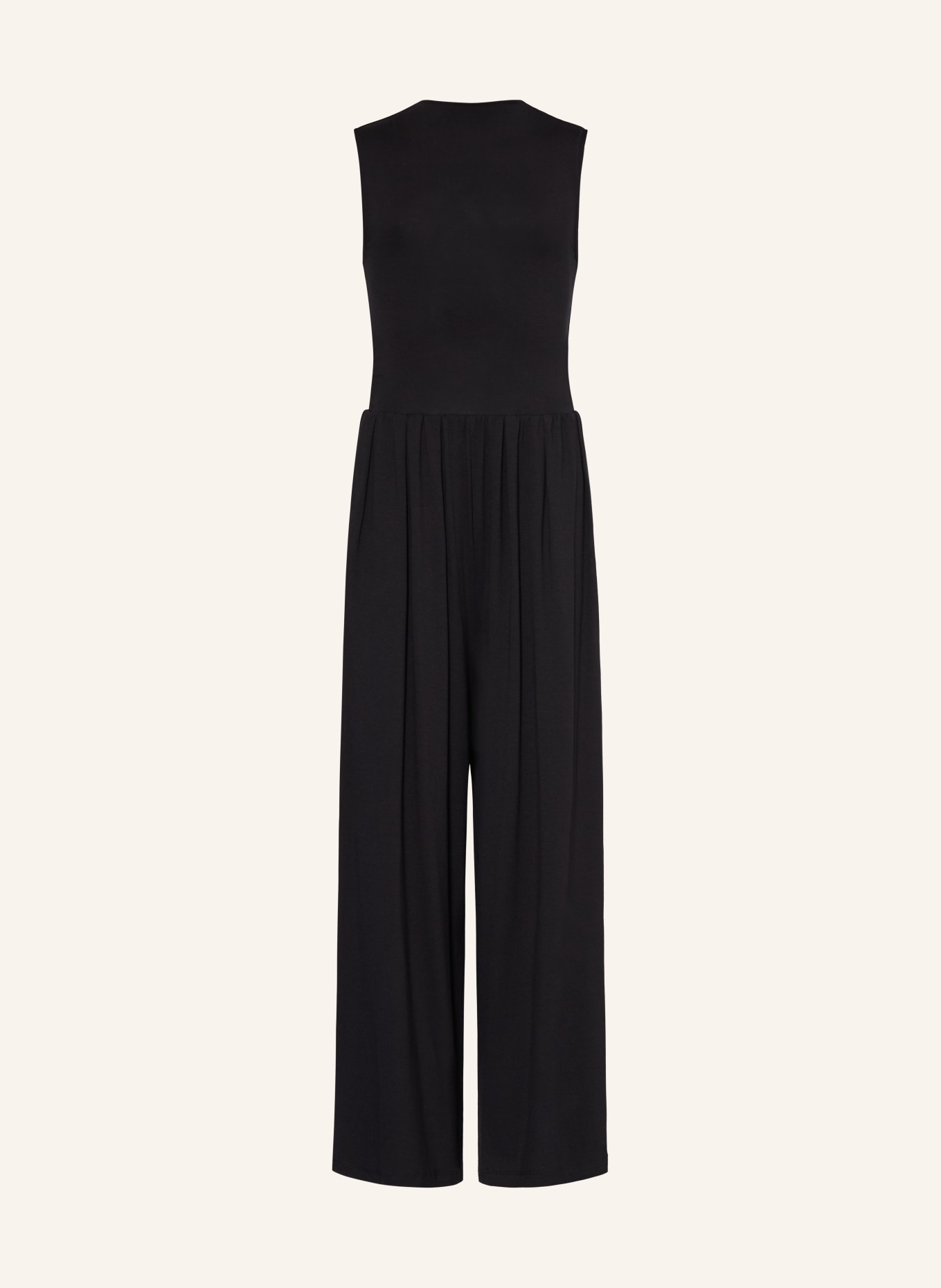 BLUE EFFECT Jumpsuit mit Falten: SCHWARZ