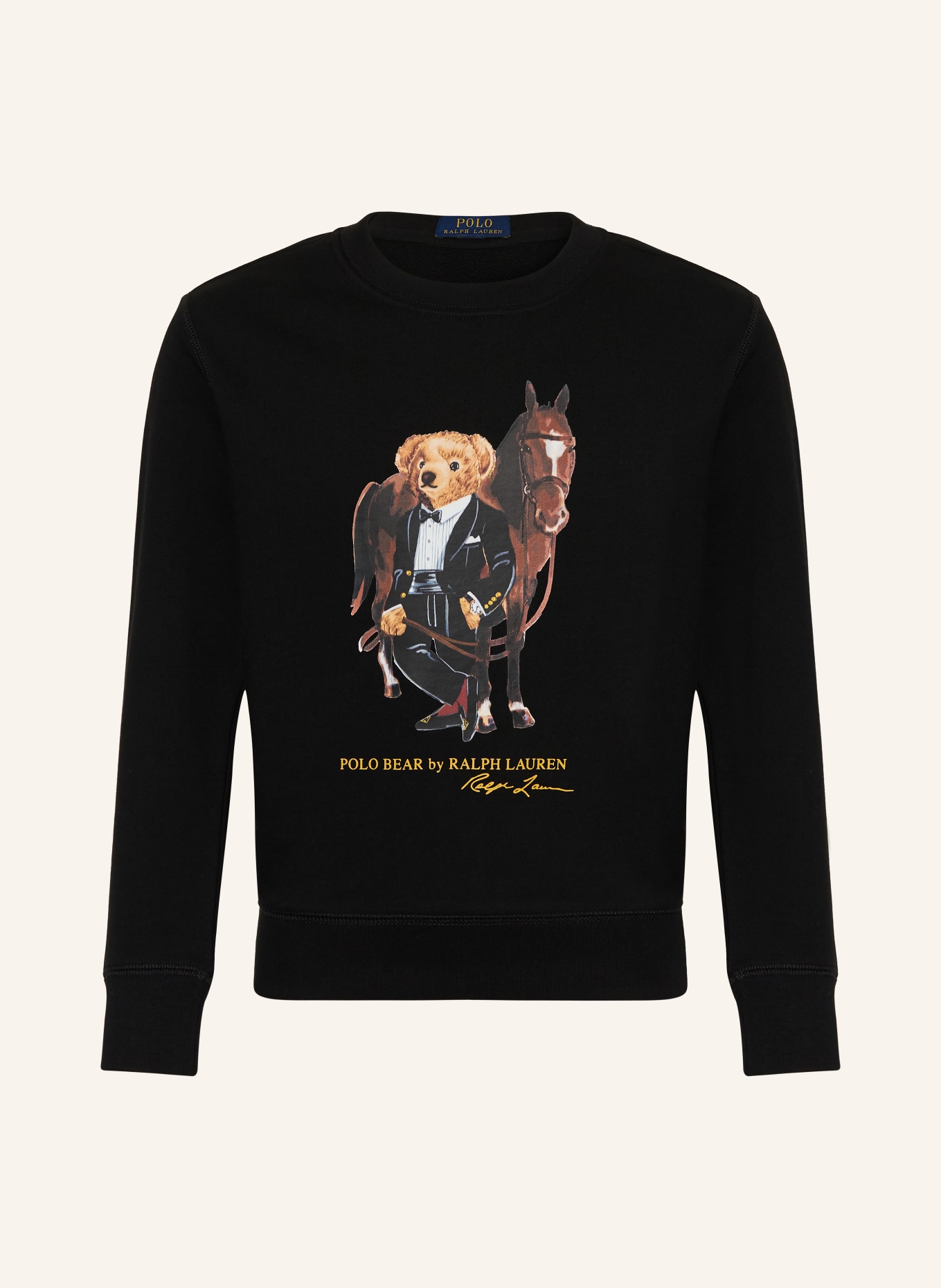 POLO RALPH LAUREN sweatshirt: BLACK