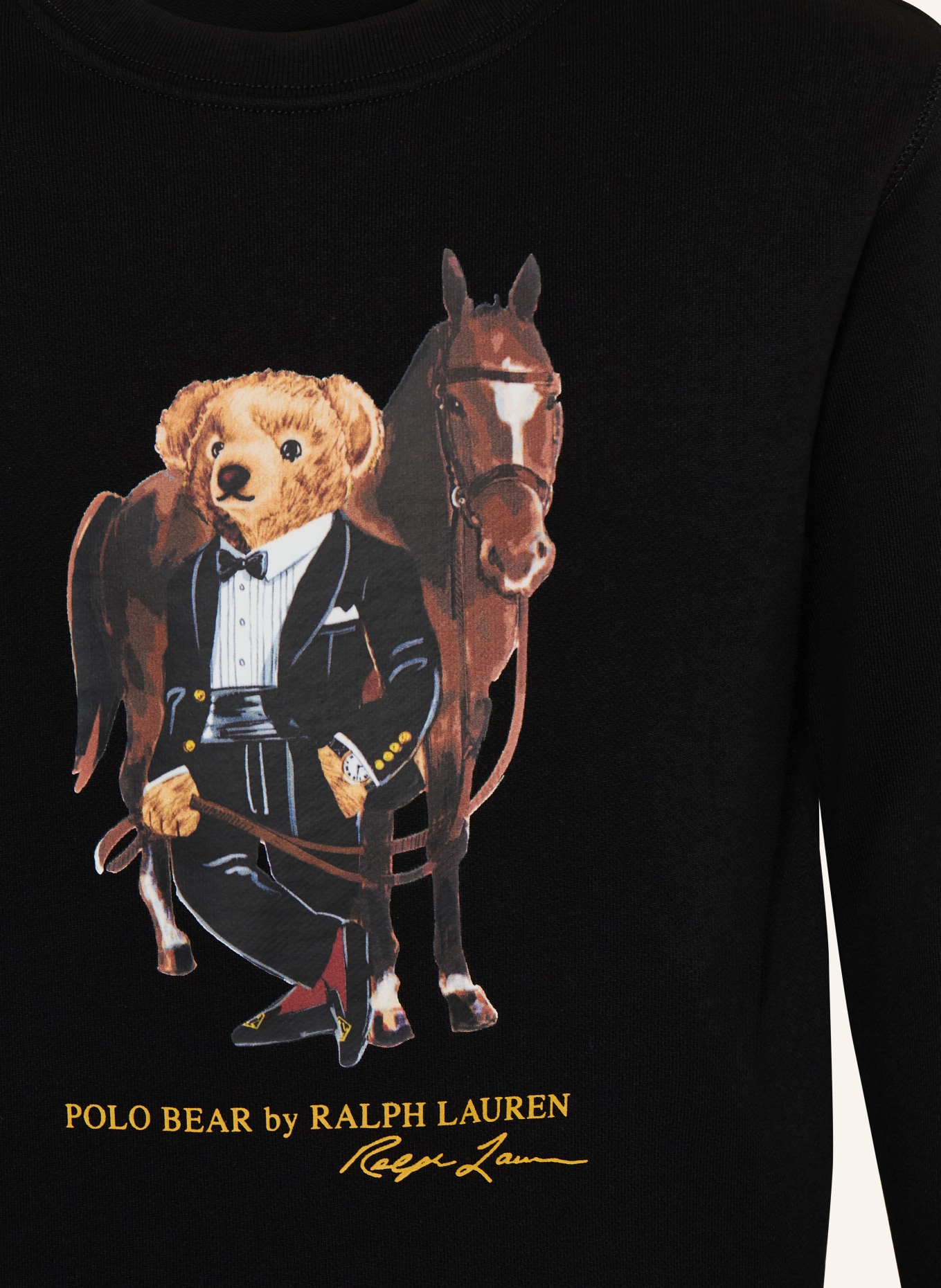 POLO RALPH LAUREN sweatshirt: BLACK