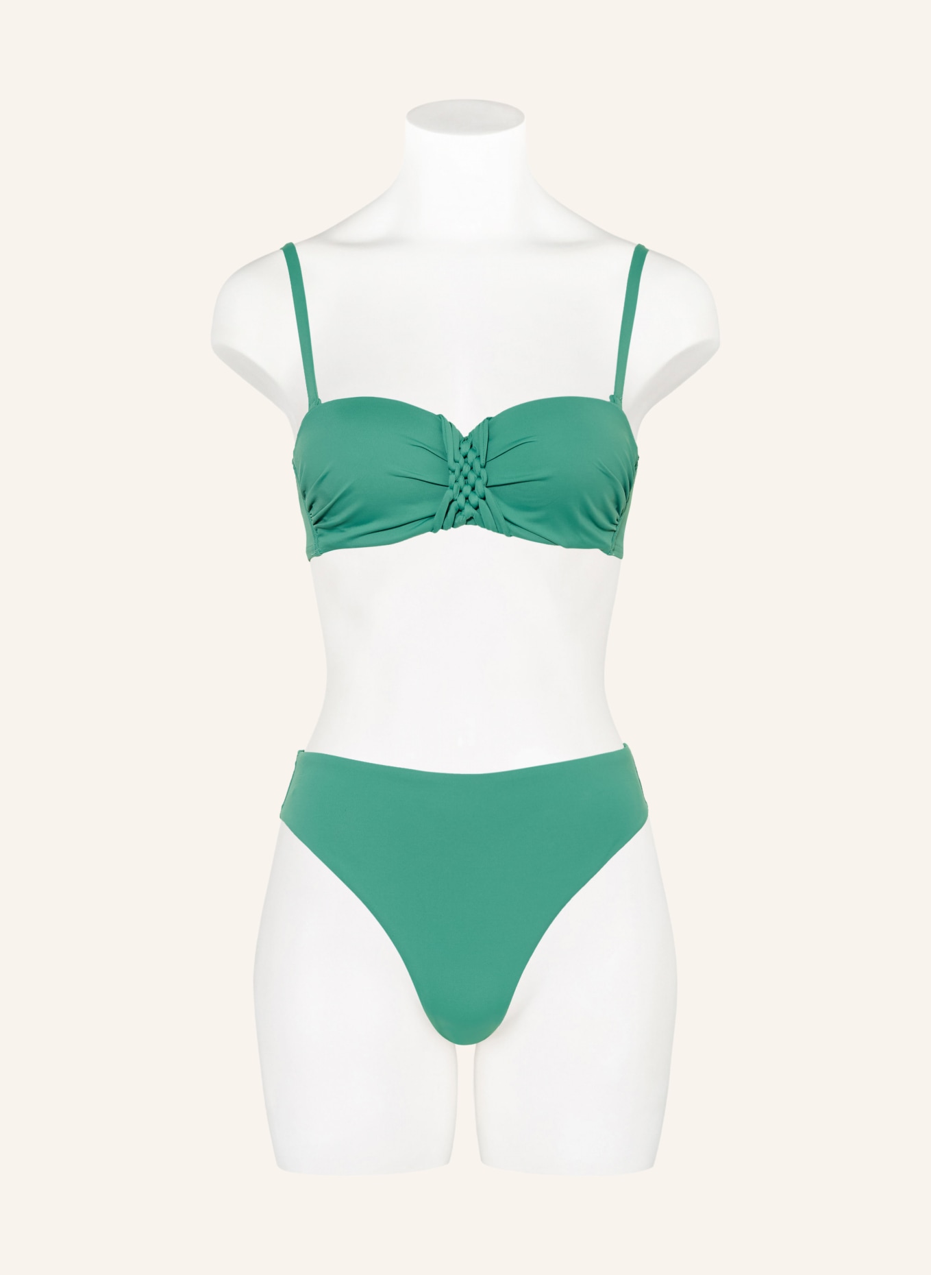 CYELL Majtki bikini z wysokim stanem GREEN OASIS: ZIELONY