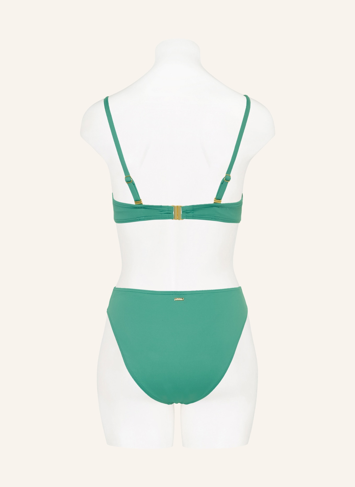 CYELL Majtki bikini z wysokim stanem GREEN OASIS: ZIELONY
