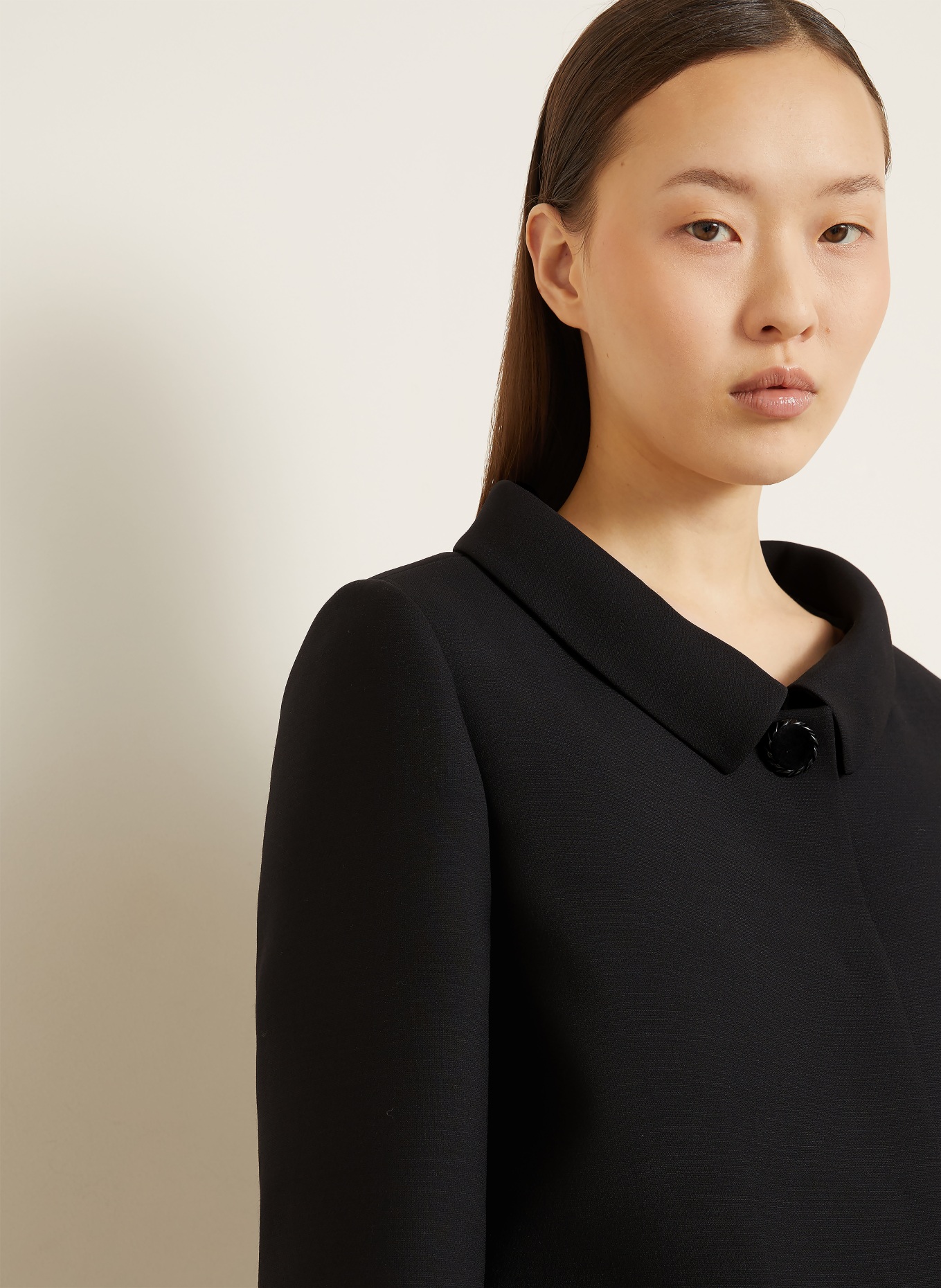 VALENTINO Kastenjacke mit Seide und 3/4-Arm: SCHWARZ