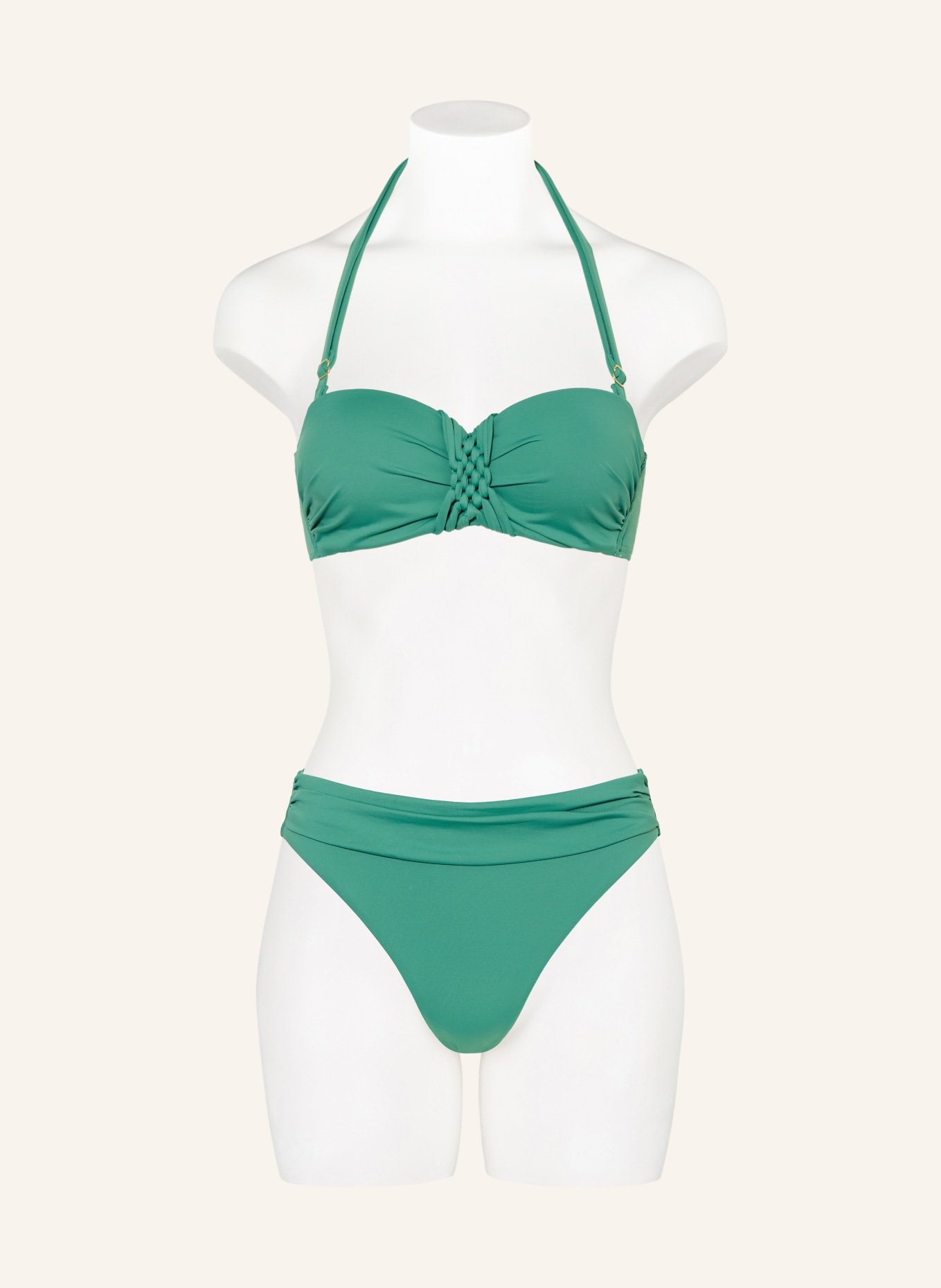 CYELL Biustonosz bikini z fiszbinami GREEN OASIS: PETROL