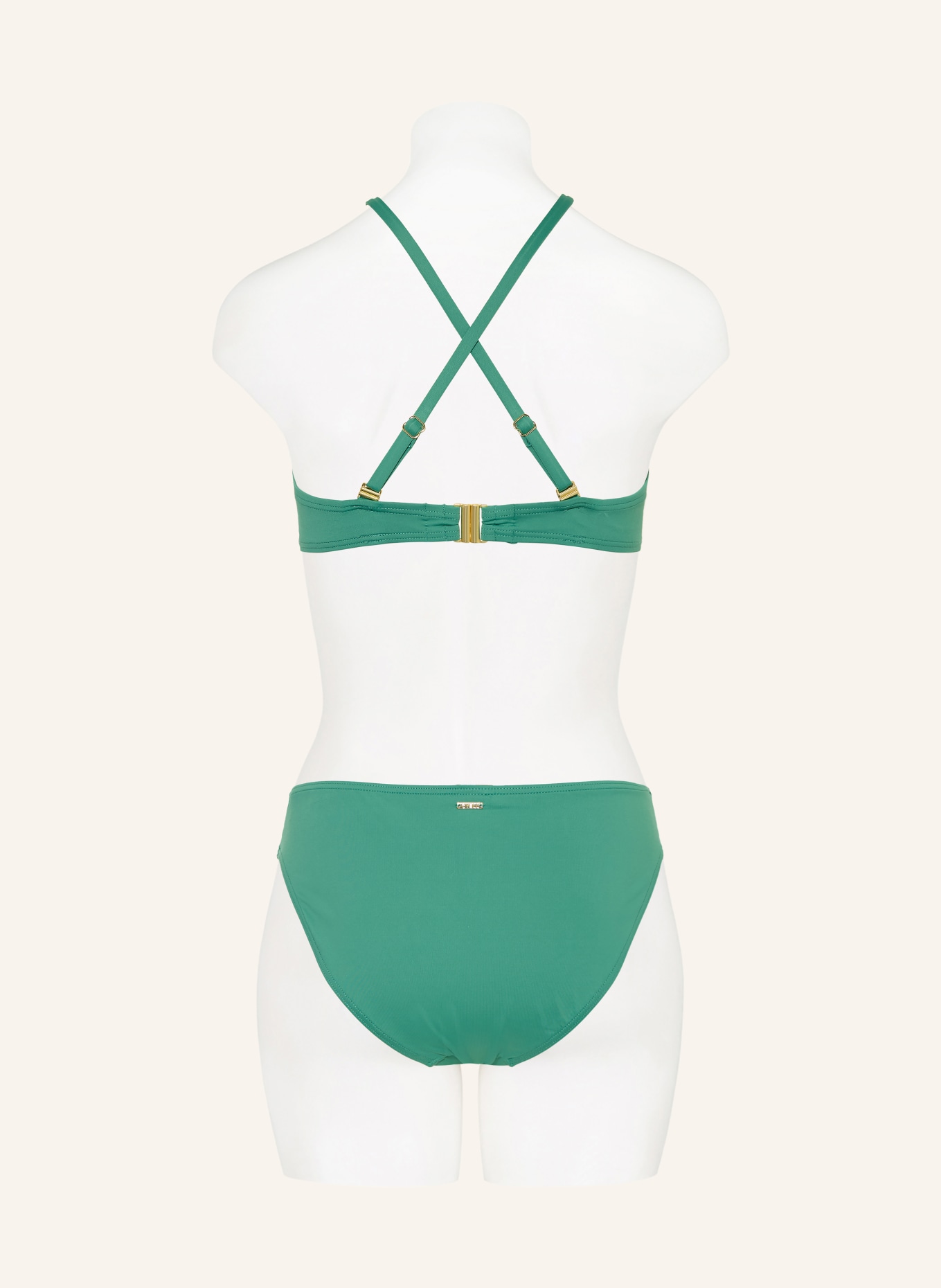 CYELL Biustonosz bikini z fiszbinami GREEN OASIS: PETROL