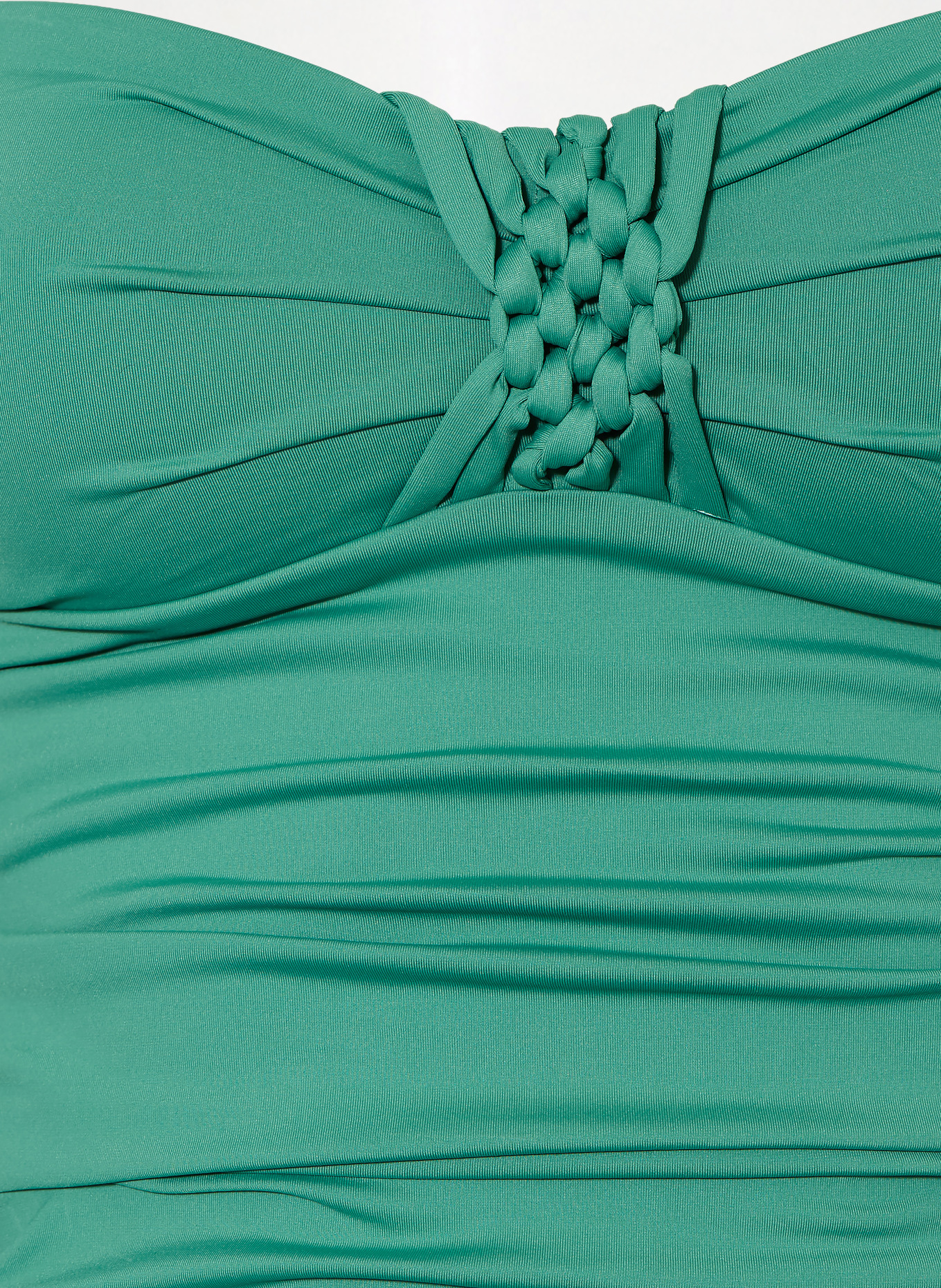 CYELL GREEN OASIS bandeau swimsuit: GREEN