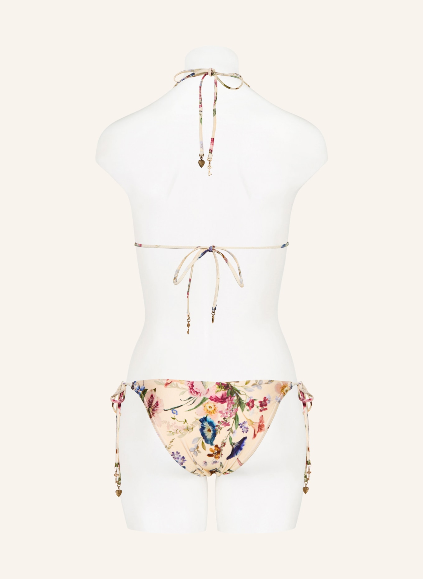 ZIMMERMANN Trojúhelníkové bikiny PATIENCE SPLICED: KRÉMOVÁ / ŽLUTÁ / MODRÁ